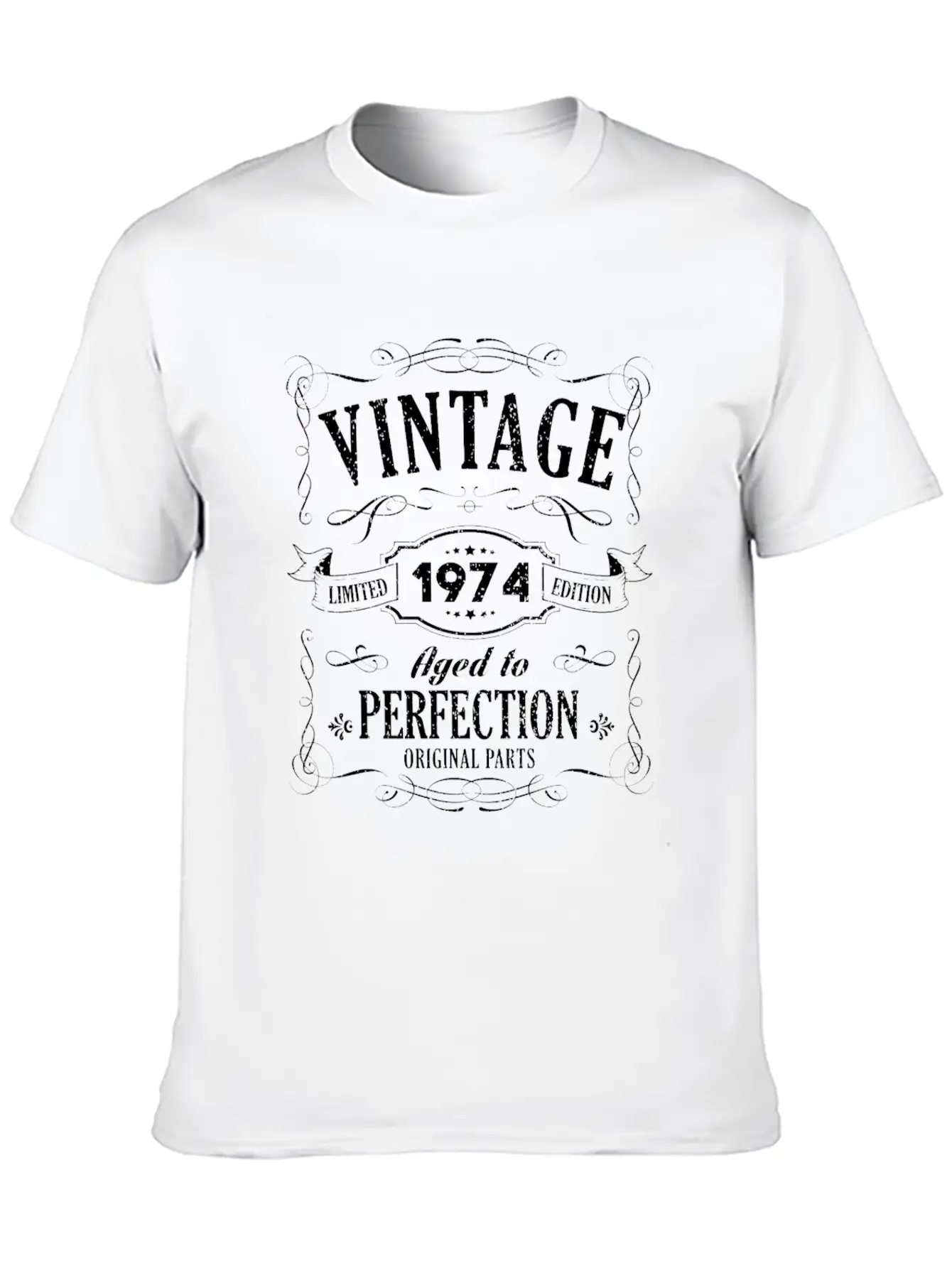45th Birthday - 1974 Vintage Classic Present Gift Lightweight Cotton T-Shirt – Daily Comfort Graphic Shirt