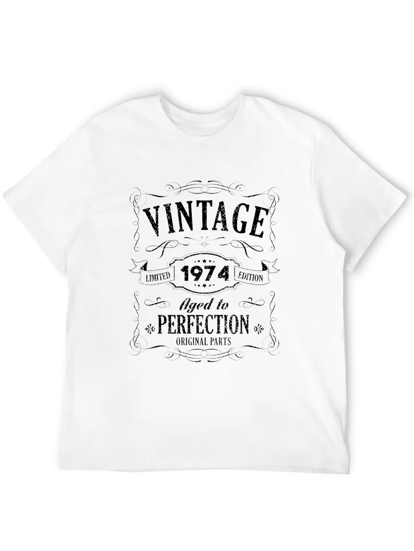 45th Birthday - 1974 Vintage Classic Present Gift Lightweight Cotton T-Shirt – Daily Comfort Graphic Shirt