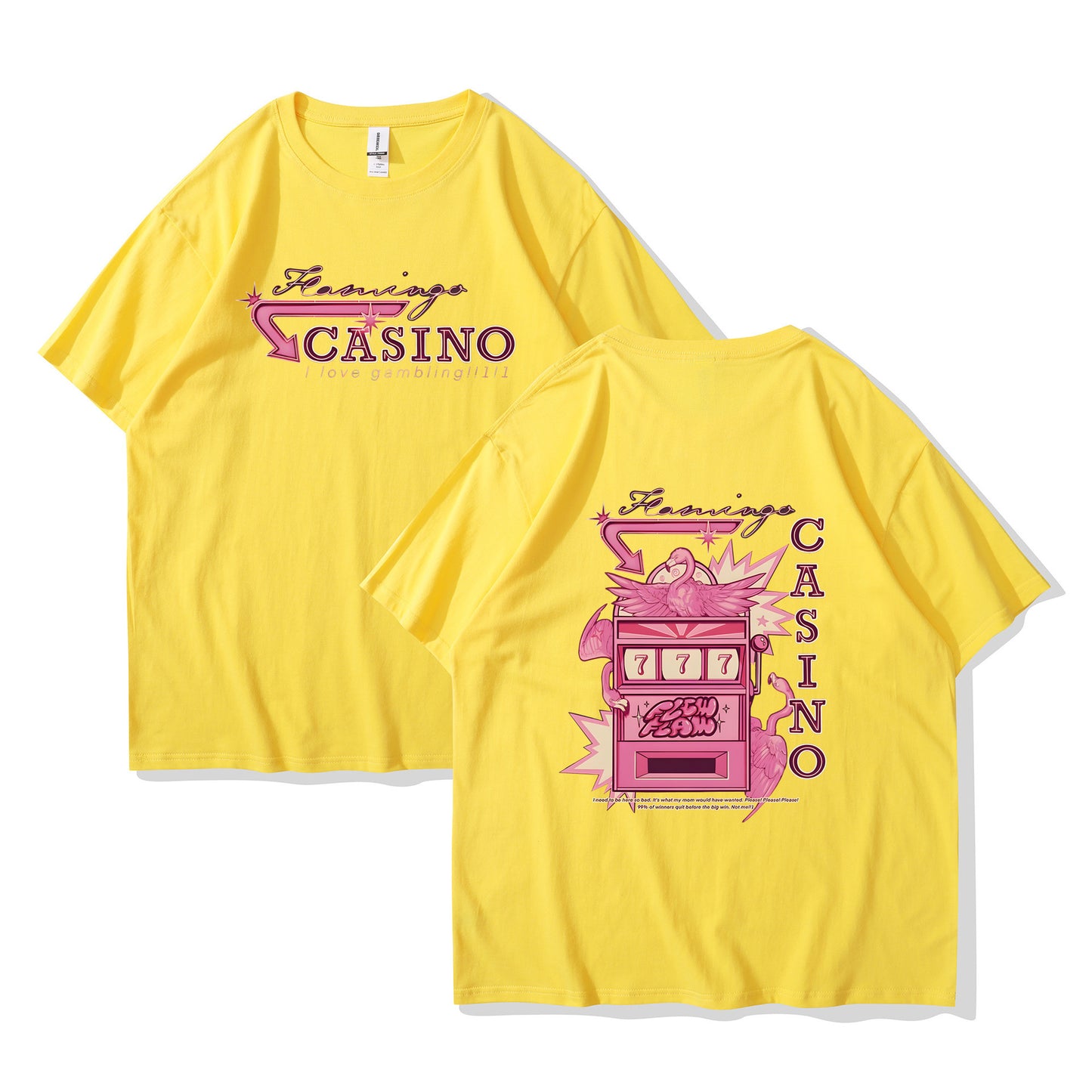 Travis Scotts Trendy CASINO Unisex Loose Hooded T-Shirt