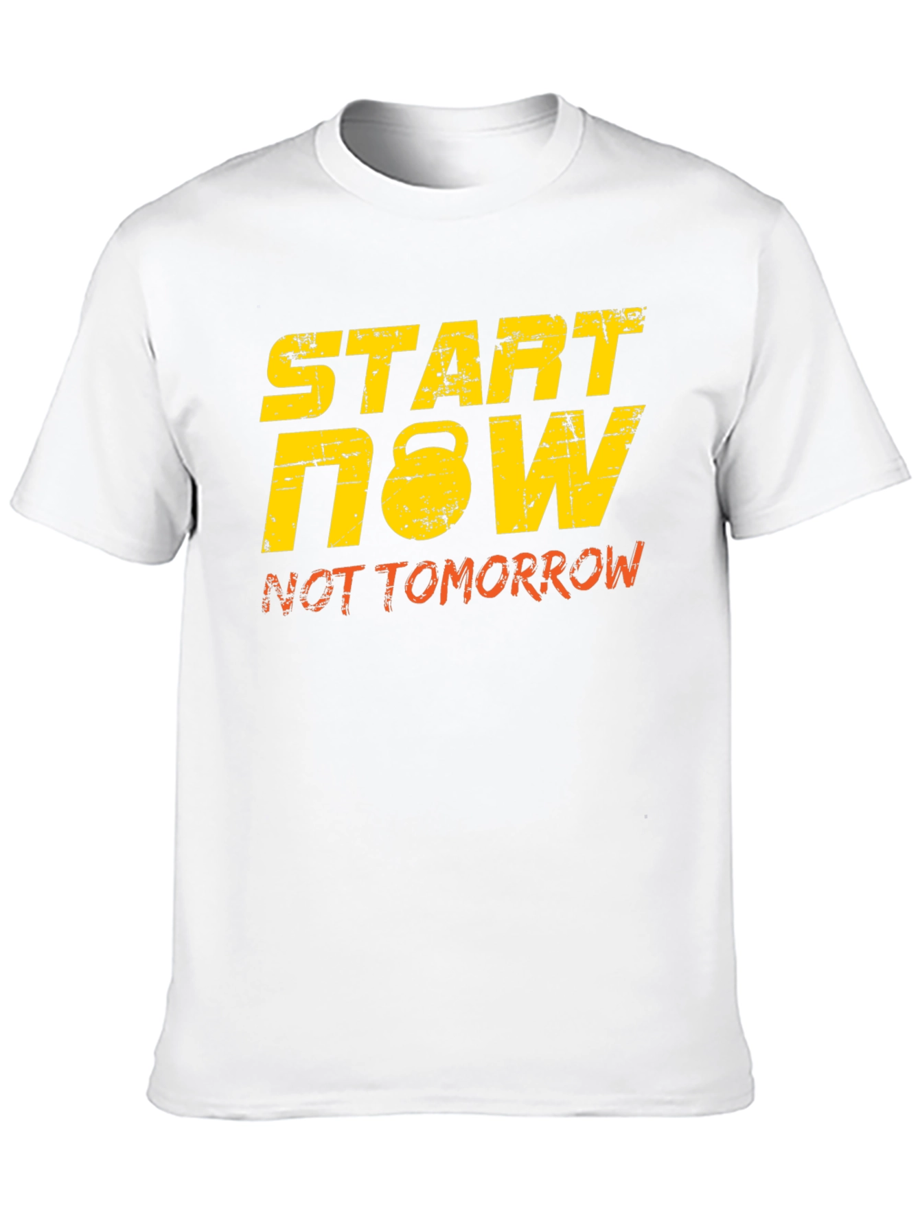 Start Now Kettlebell Black Graphic Tee