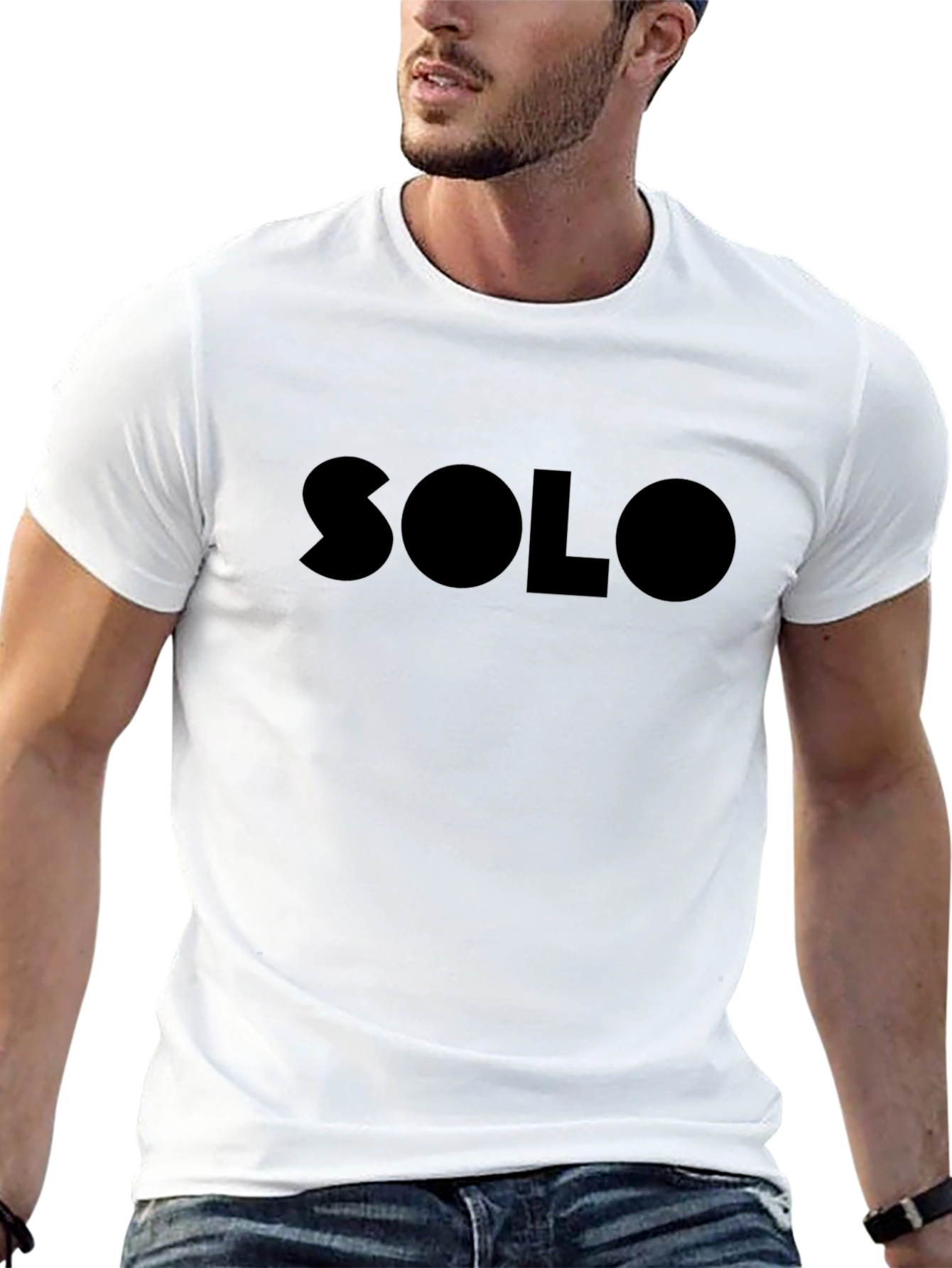 Stylish SOLO Black Graphic T-Shirt