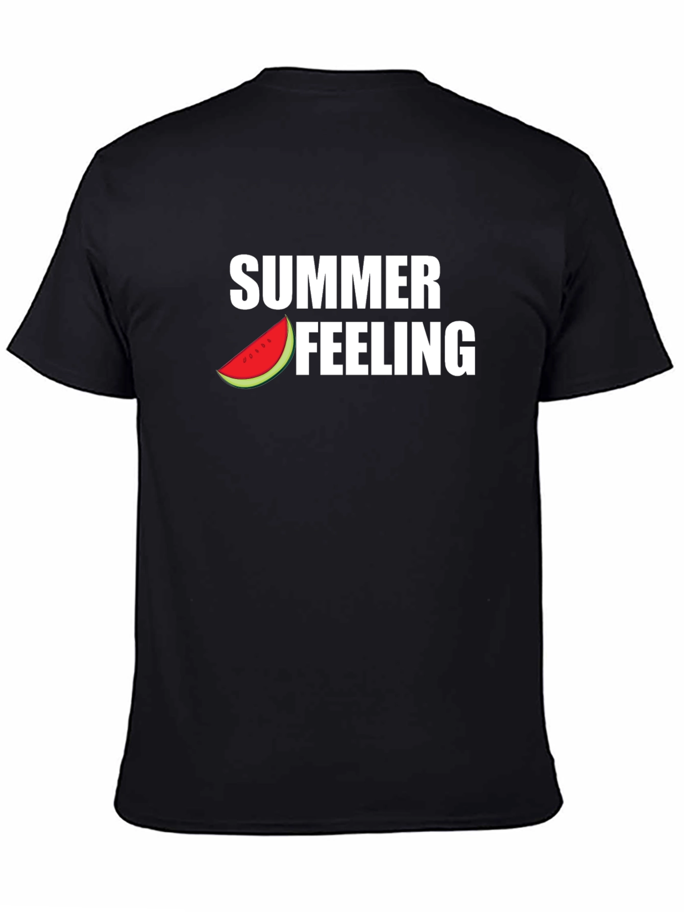 Summer Feeling Graphic Tee - Black