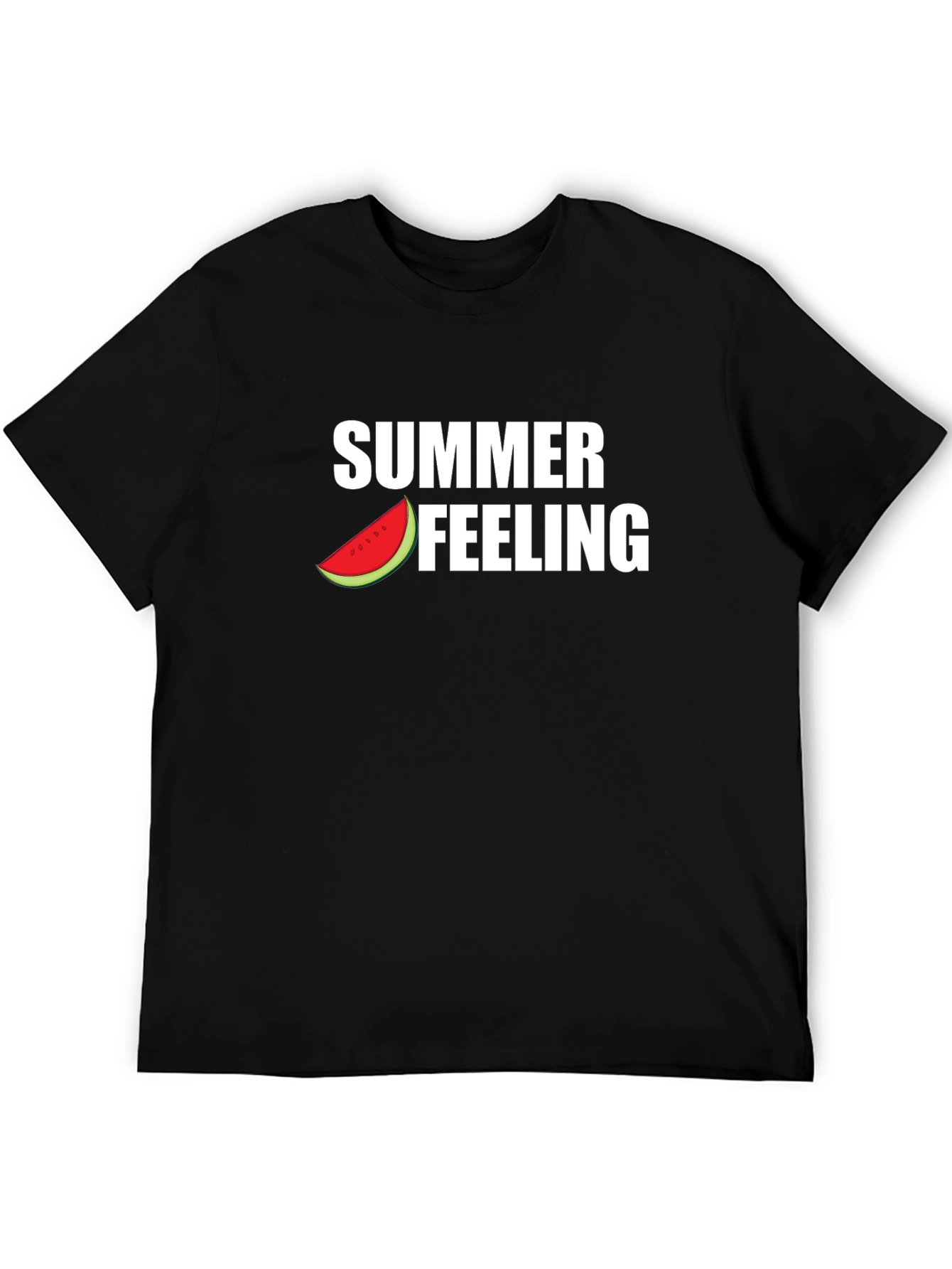 Summer Feeling Graphic Tee - Black