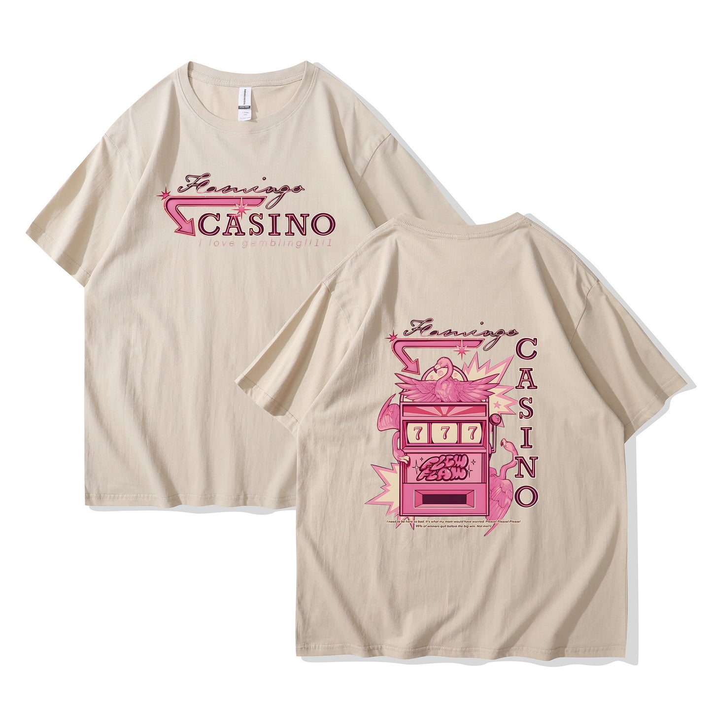 Travis Scotts Trendy CASINO Unisex Loose Hooded T-Shirt