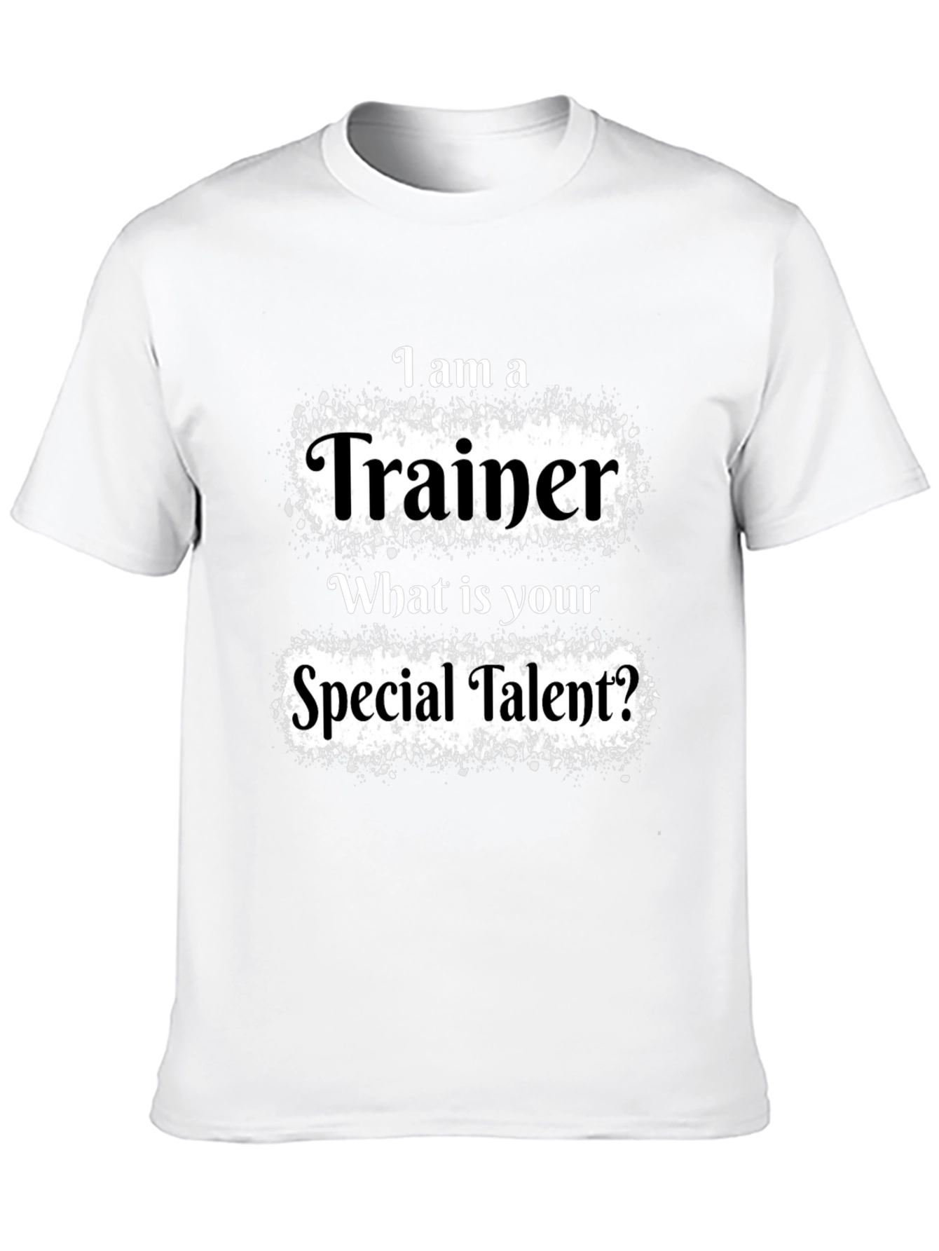 Trainer Special Talent Graphic Tee - Black Cotton T-Shirt