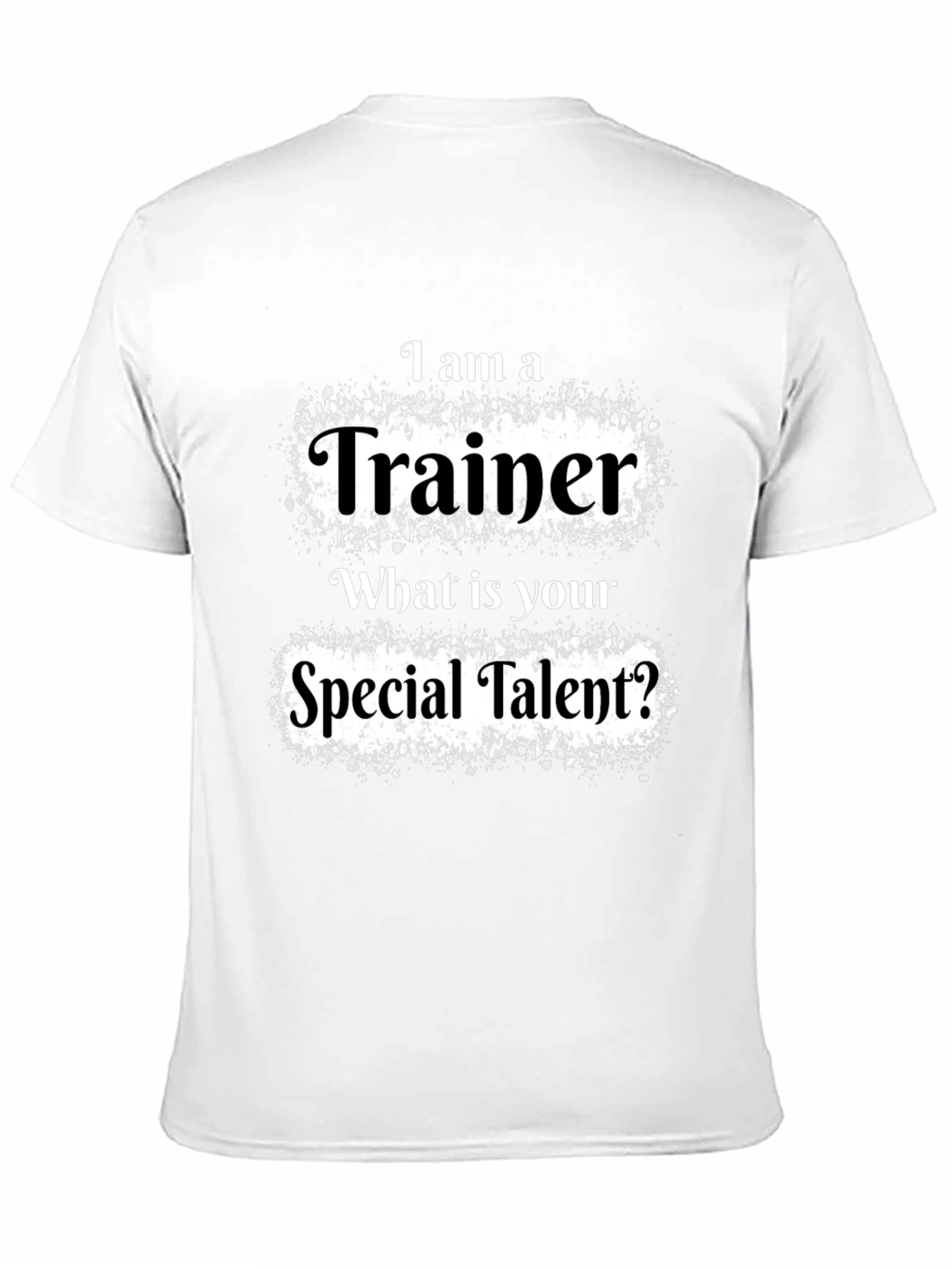 Trainer Special Talent Graphic Tee - Black Cotton T-Shirt