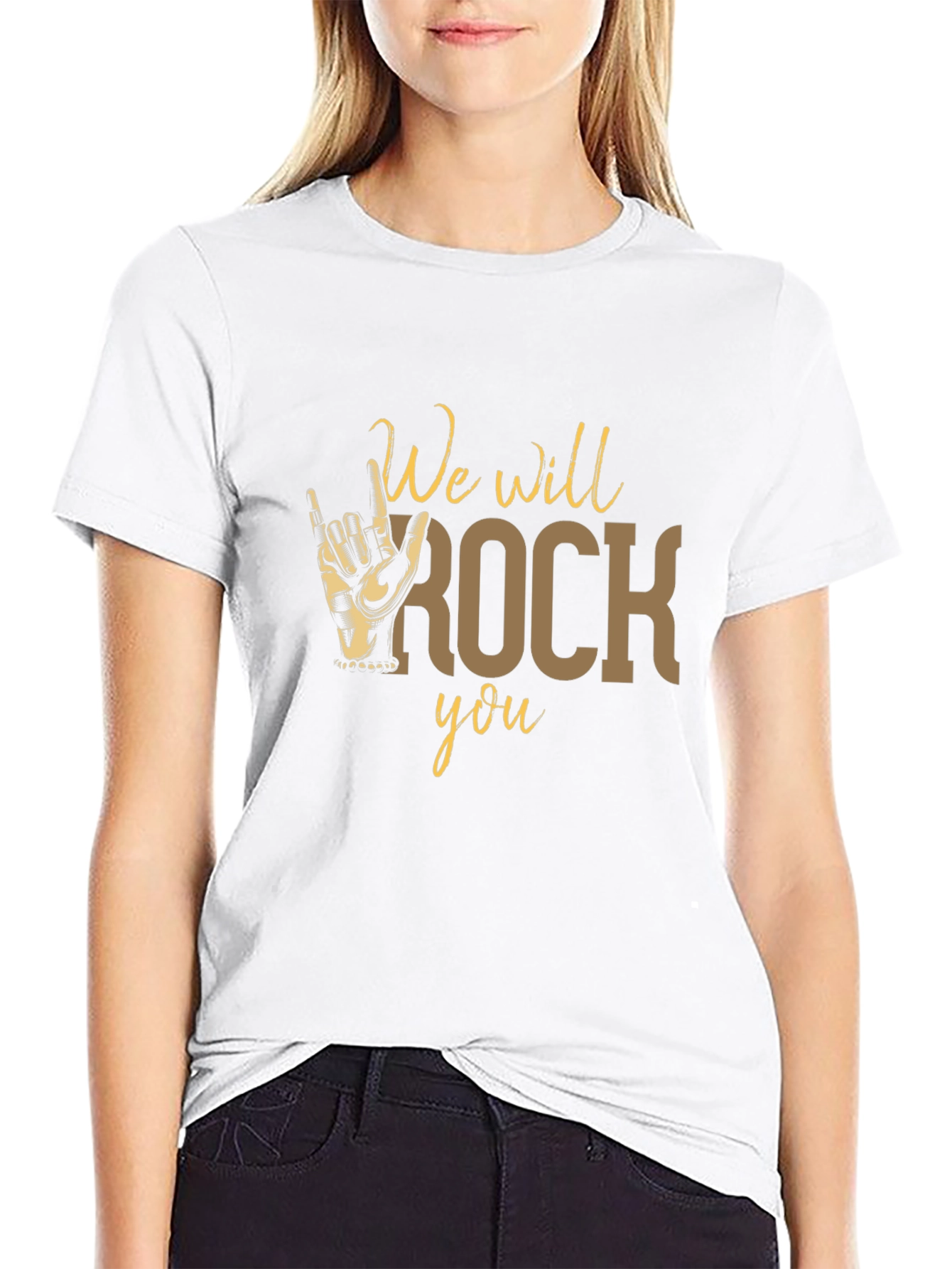 We Will Rock You T-Shirt - Black Graphic Tee