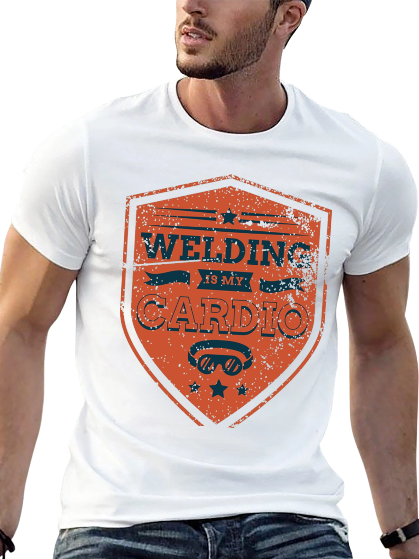 Welding Is My Cardio Mens Graphic T-Shirt