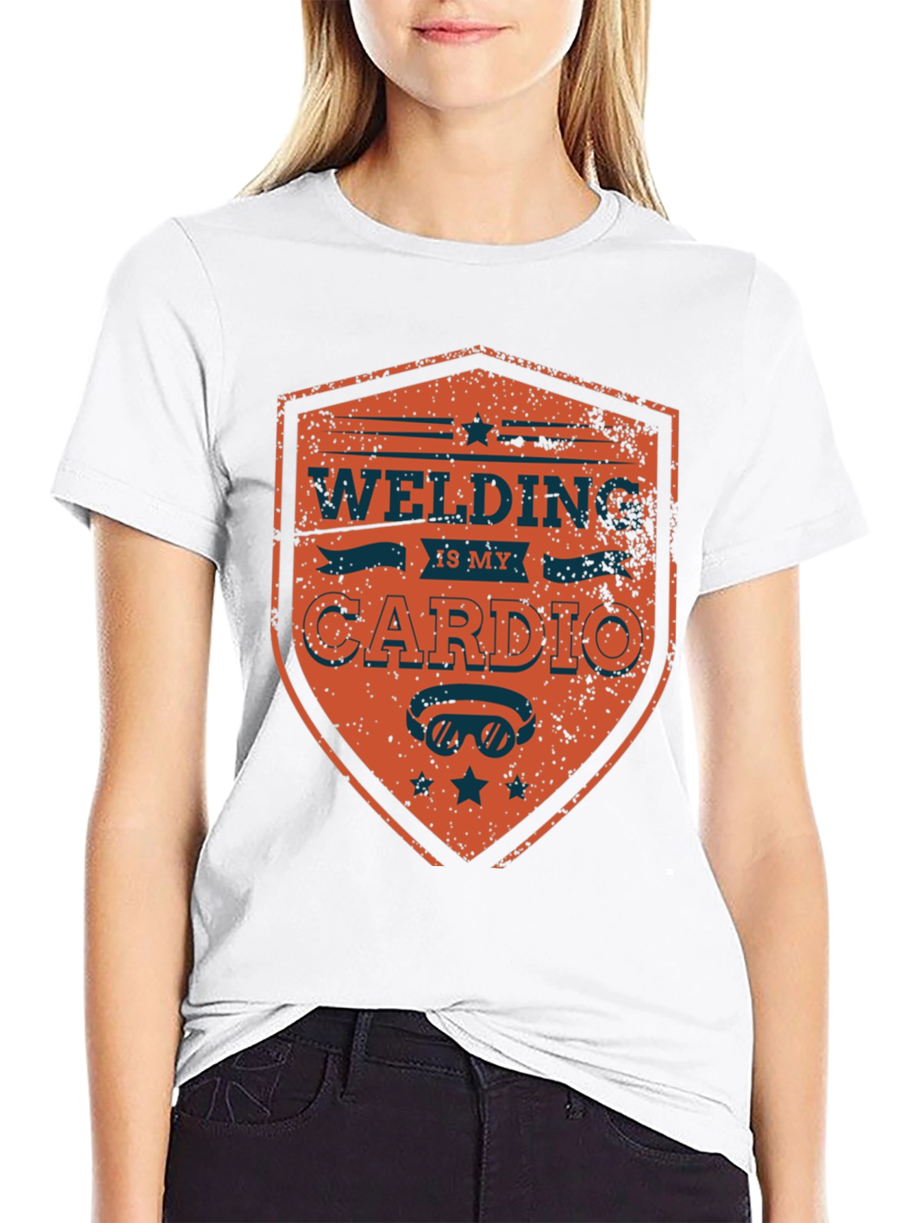 Welding Is My Cardio Mens Graphic T-Shirt
