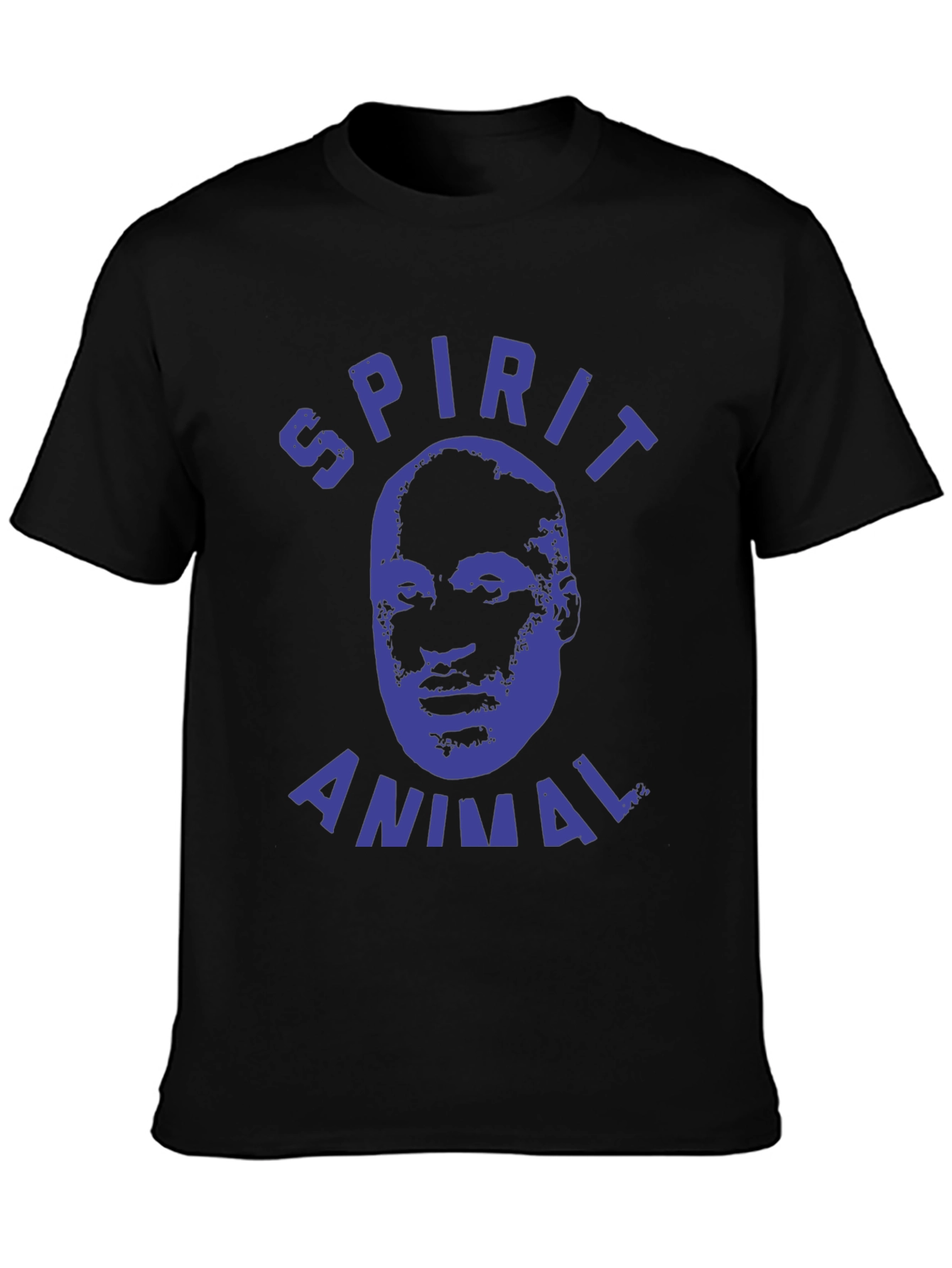 Spirit Animal Graphic Tee - Black Cotton T-Shirt