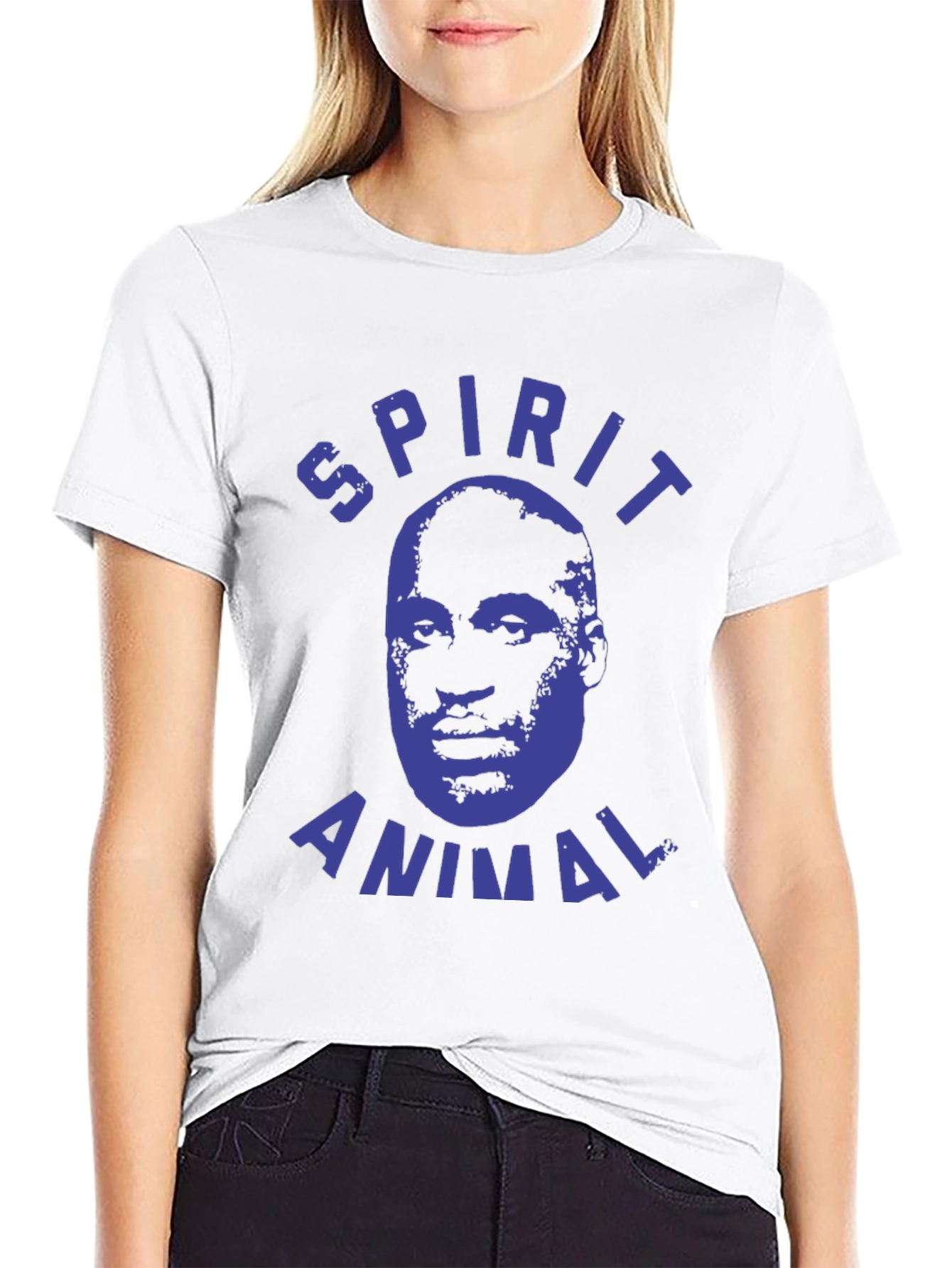 Spirit Animal Graphic Tee - Black Cotton T-Shirt