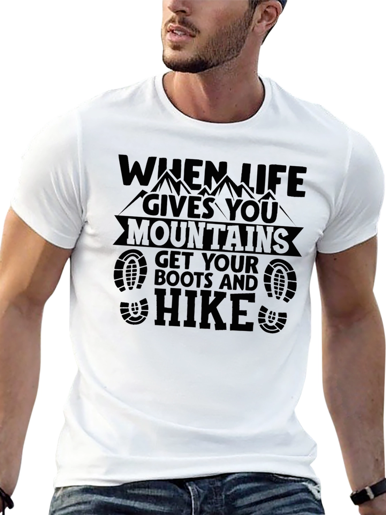 When Life Gives You Mountains Hiking T-Shirt