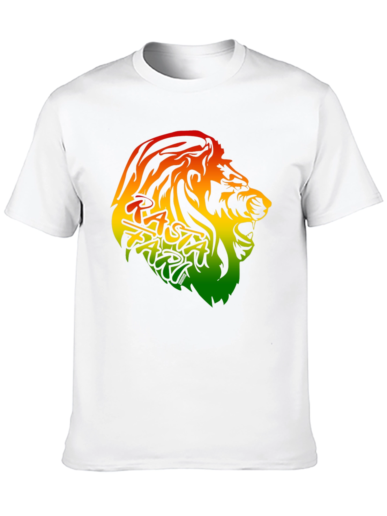 Rasta Lion Graphic Tee - Black