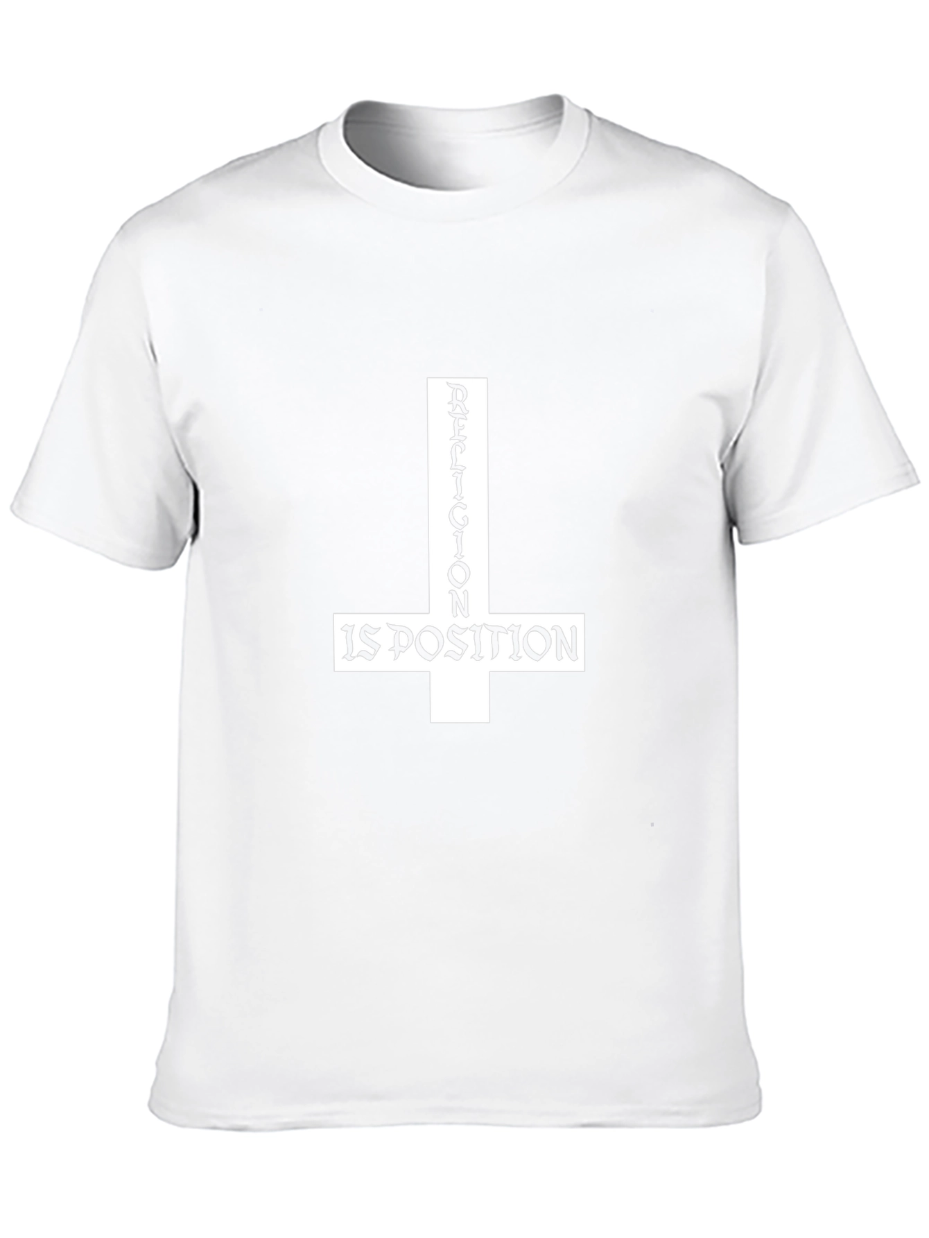 Religion is Poison T-Shirt - Inverted Cross Design