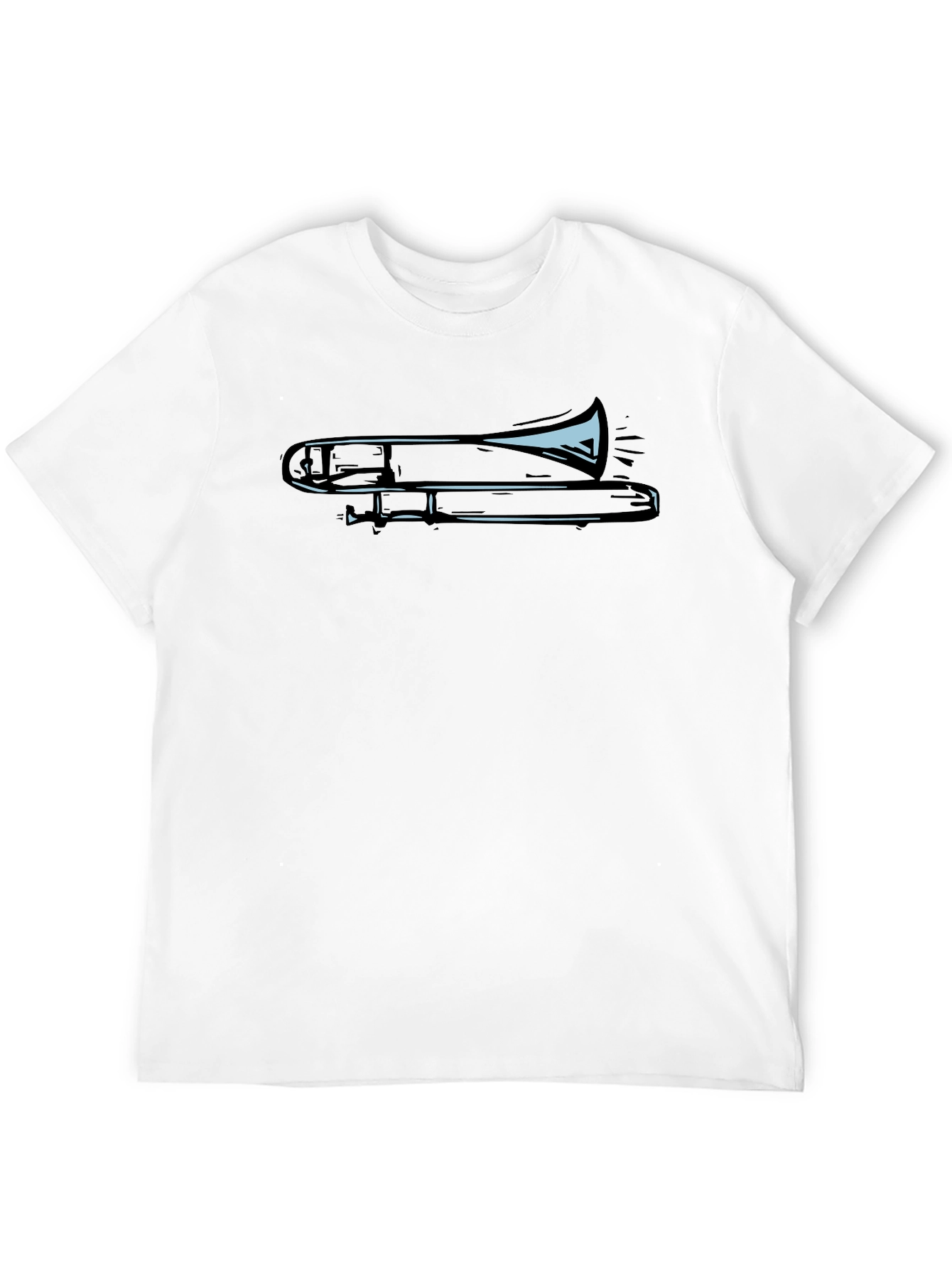 Trombone Graphic Tee - Cool Musician Shirt