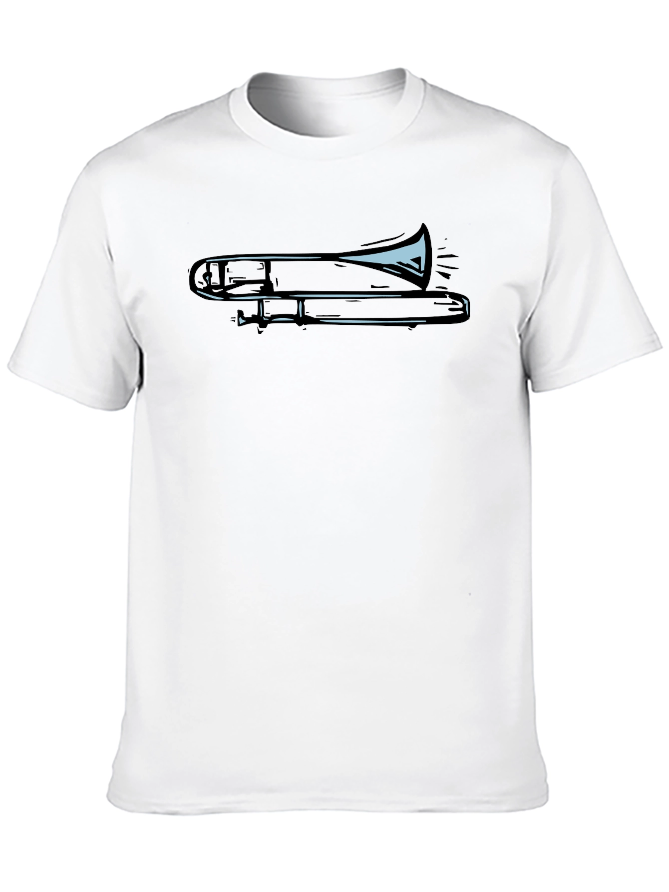 Trombone Graphic Tee - Cool Musician Shirt