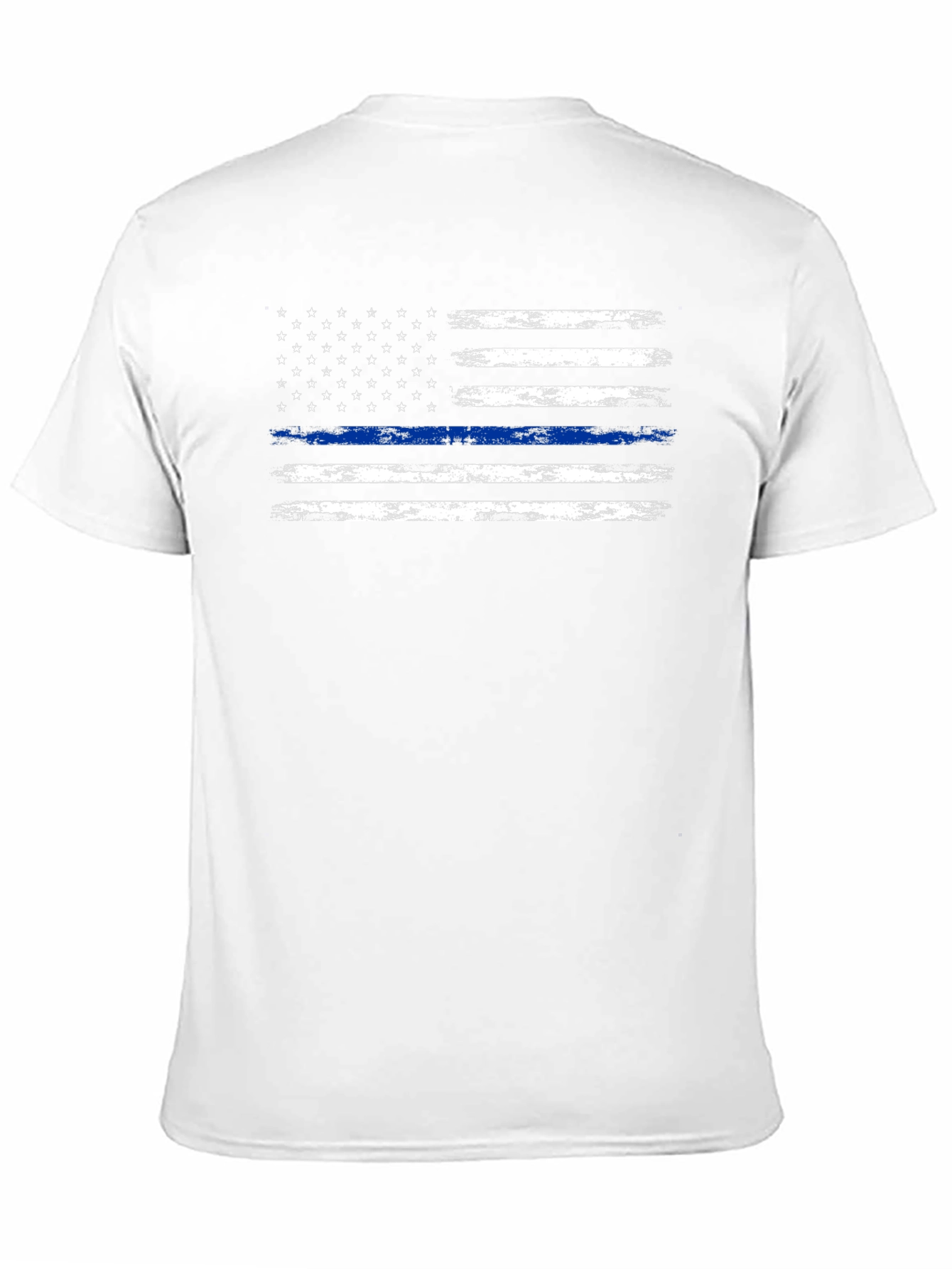 Thin Blue Line American Flag Graphic Tee