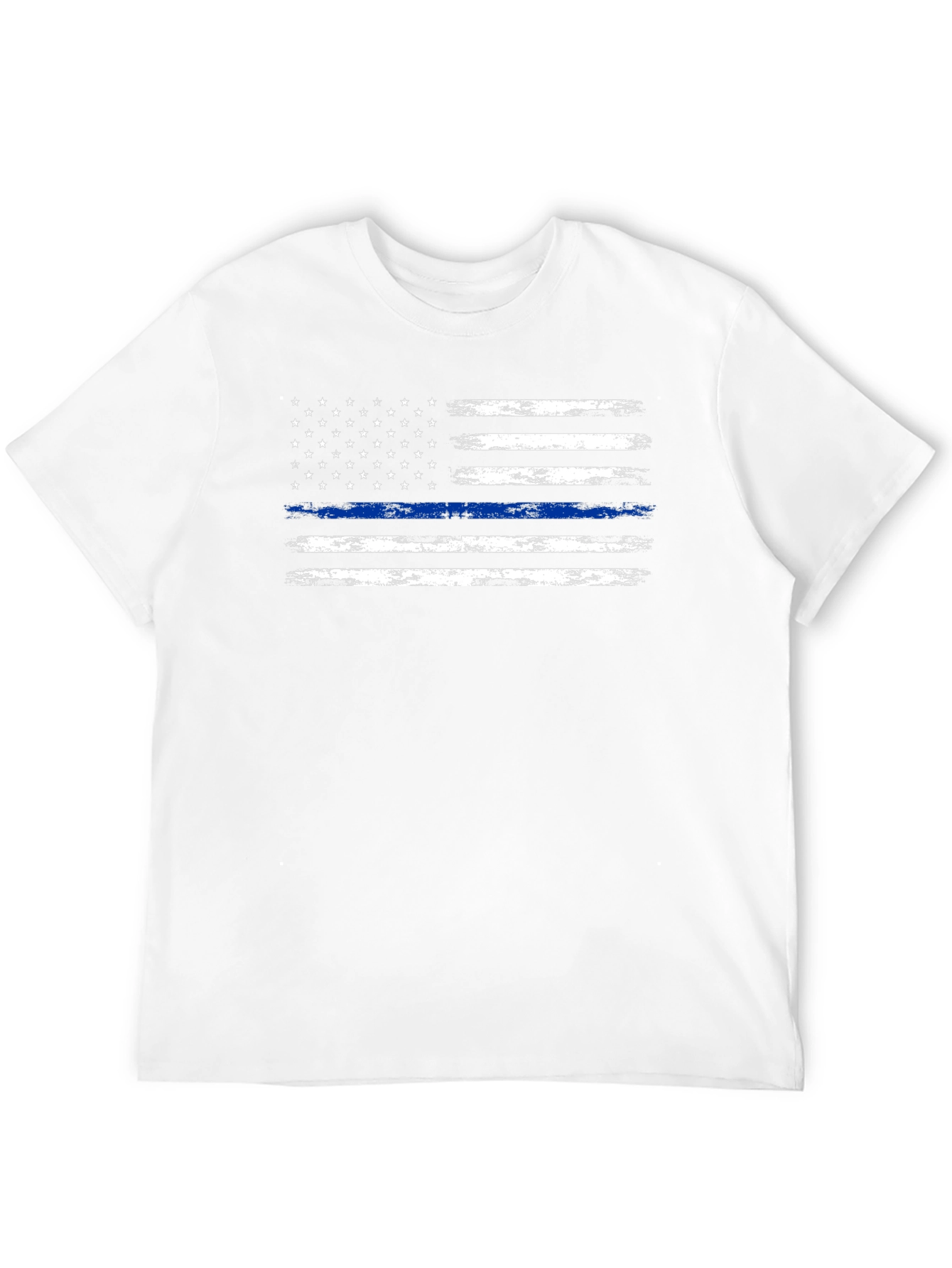 Thin Blue Line American Flag Graphic Tee