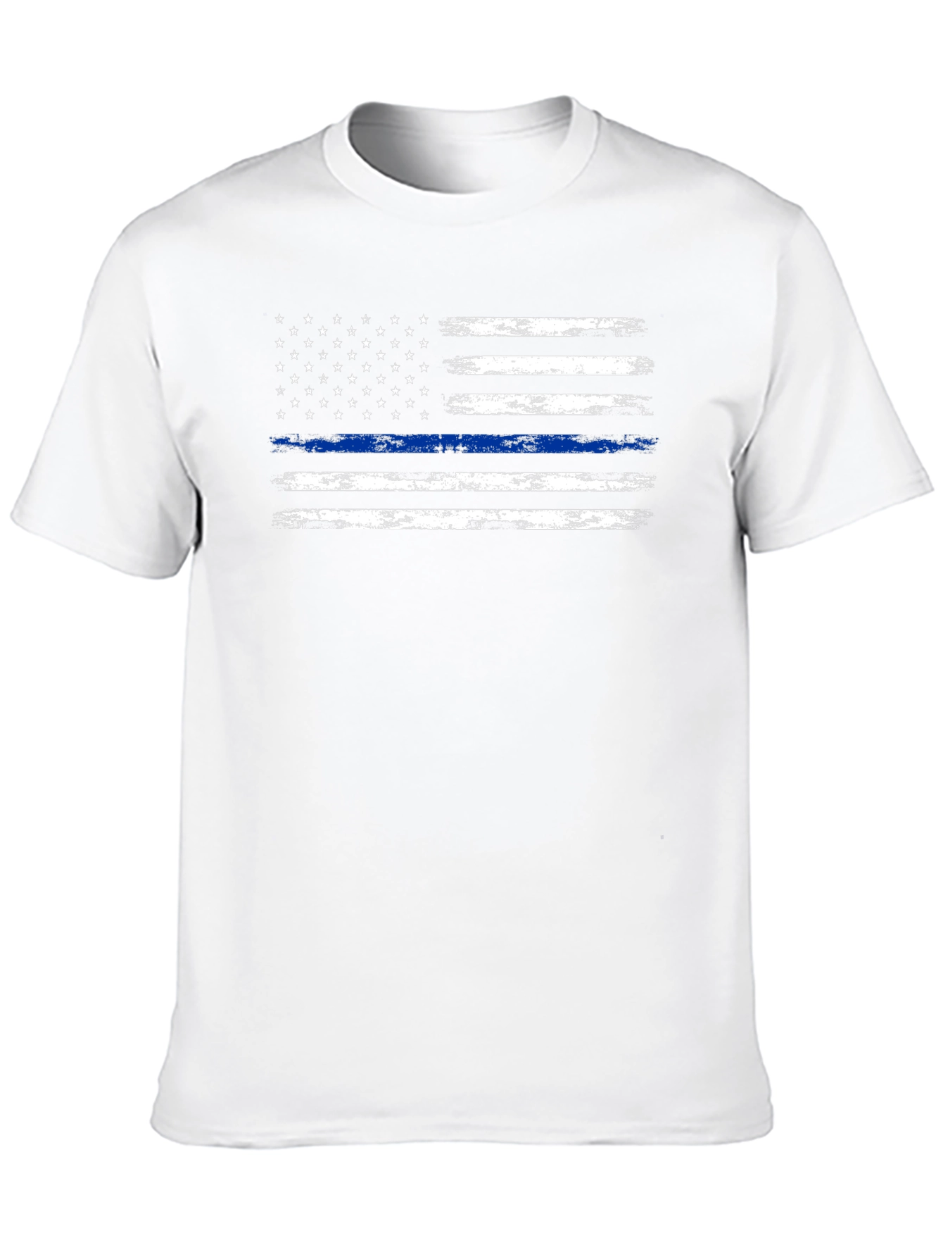 Thin Blue Line American Flag Graphic Tee