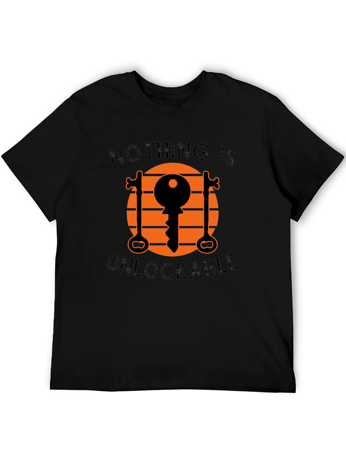Unlockable Graphic Tee - Novelty Key Design T-Shirt