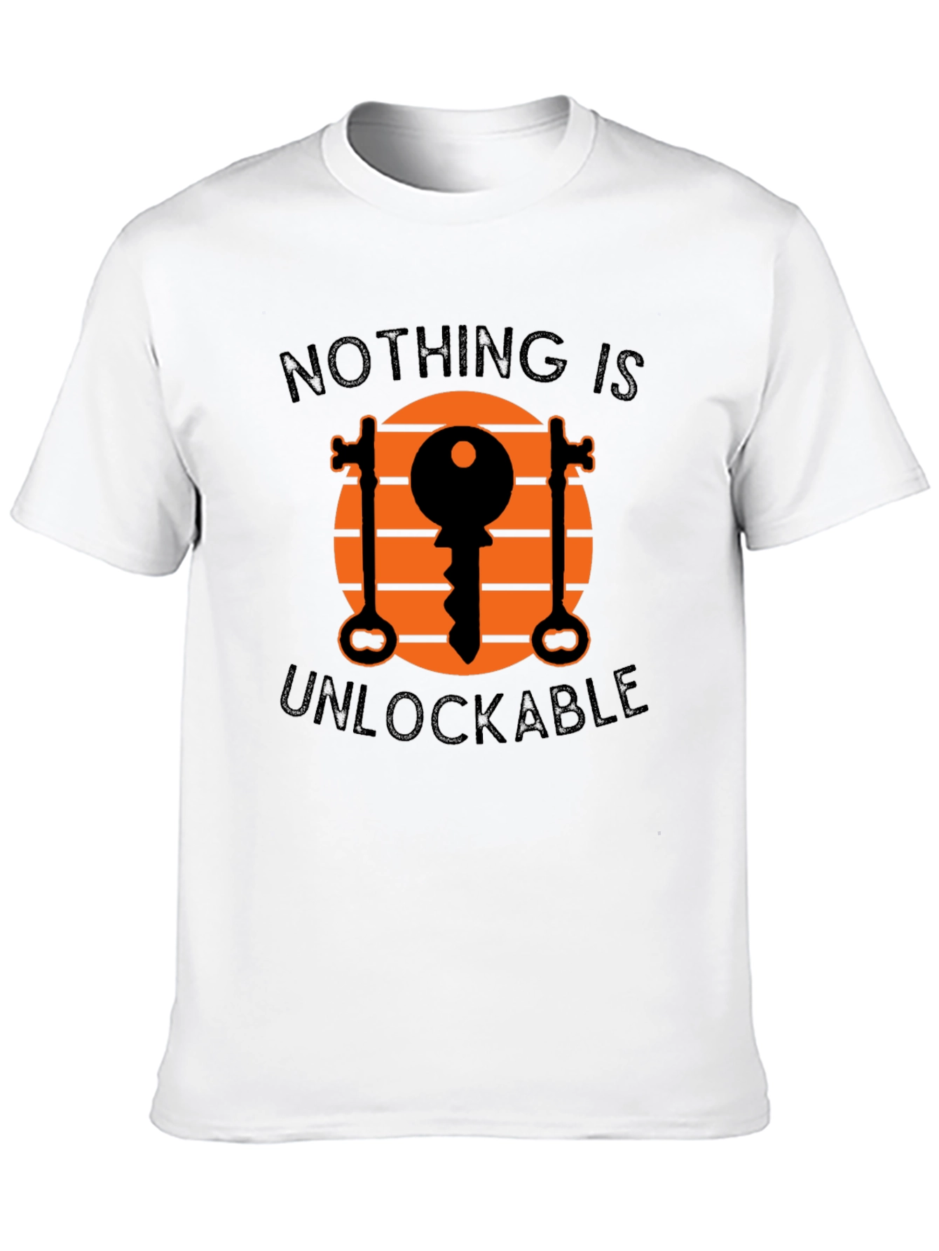 Unlockable Graphic Tee - Novelty Key Design T-Shirt
