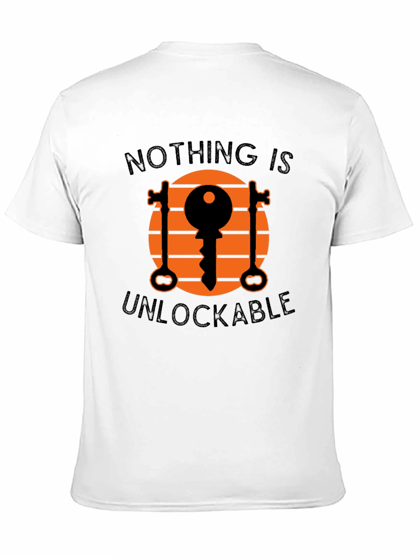Unlockable Graphic Tee - Novelty Key Design T-Shirt