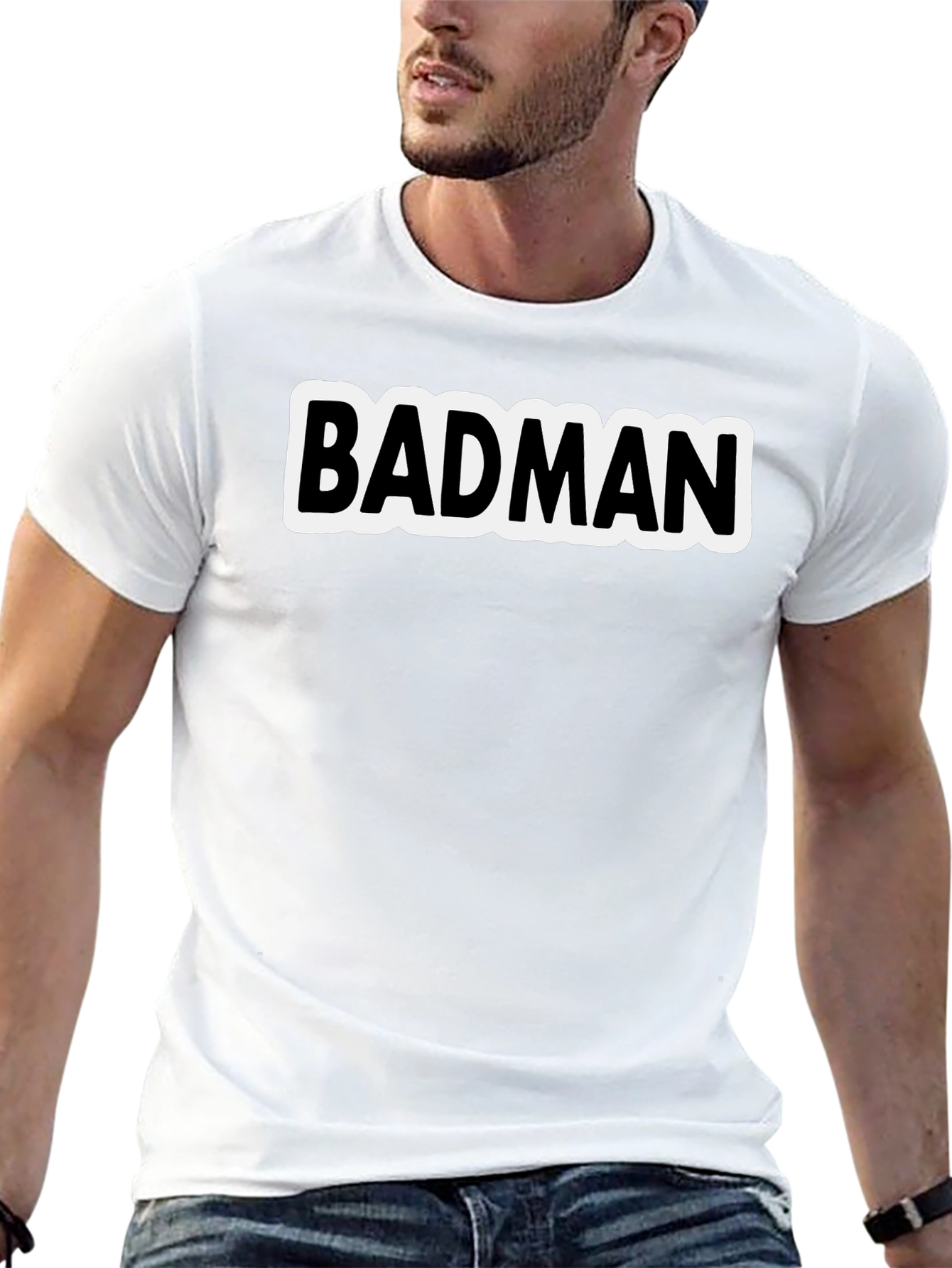 Badman Graphic T-Shirt - Black Crew Neck Tee