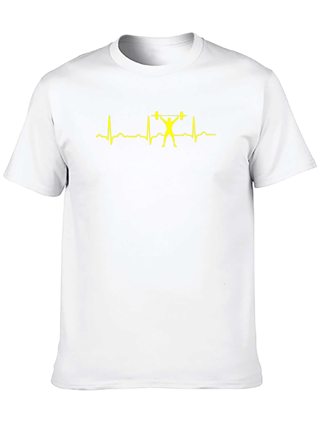 Weightlifting Heartbeat T-Shirt - Black