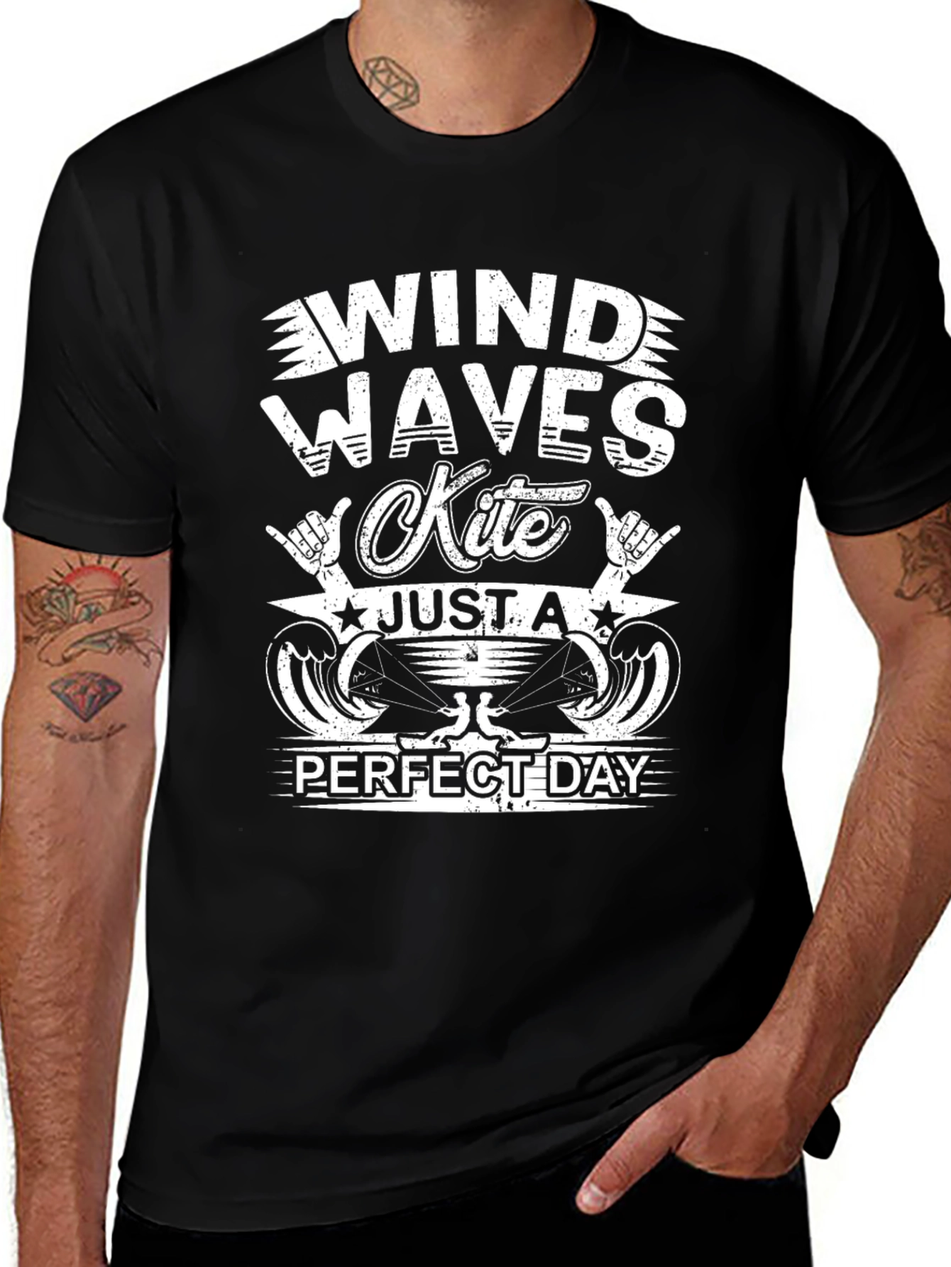 Wind Waves Kite Perfect Day T-Shirt