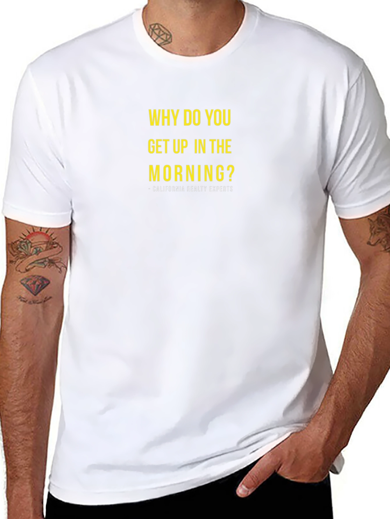 Why Do You Get Up Black T-Shirt
