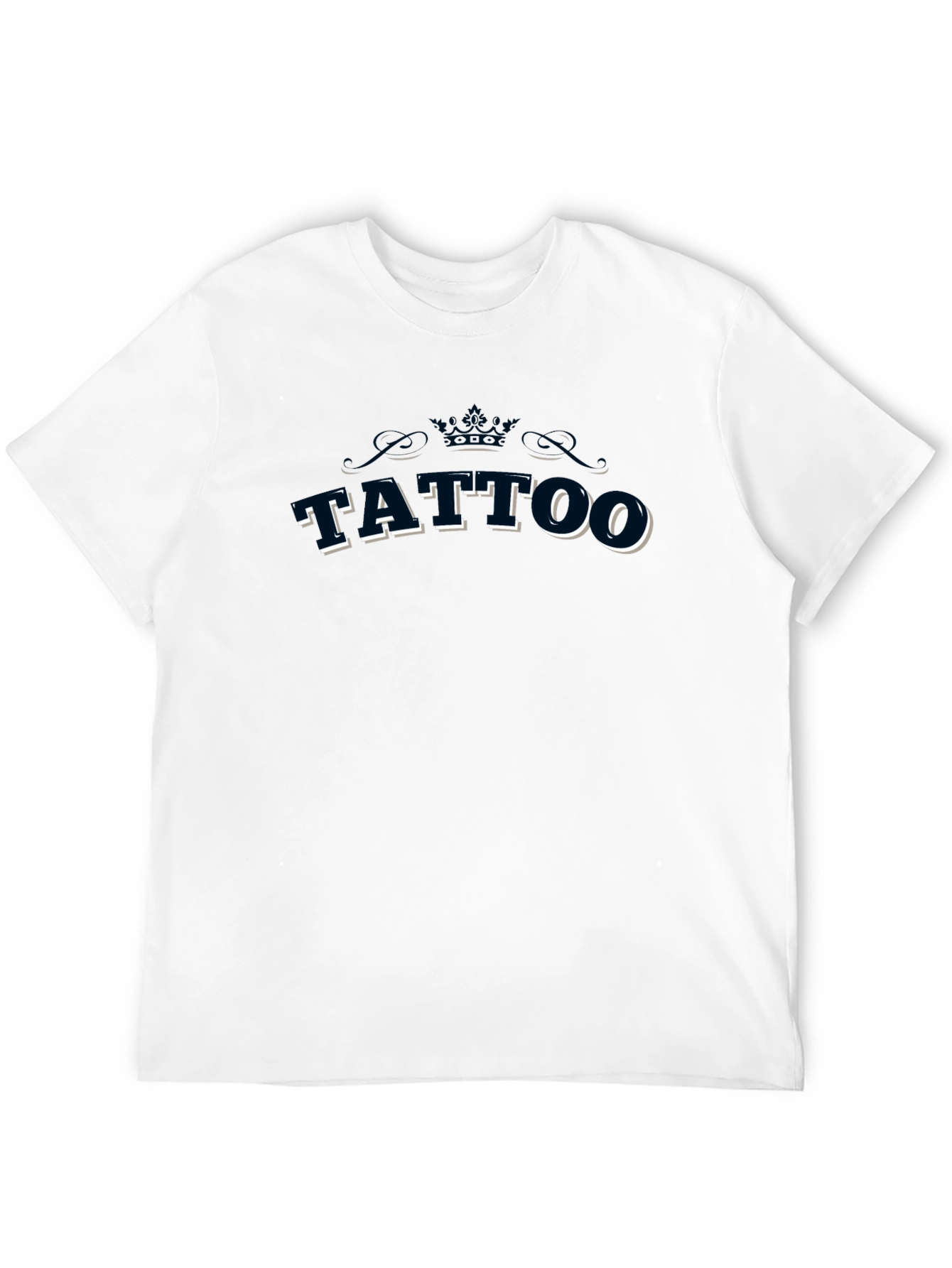 Tattoo Graphic Tee - Black Cotton T-Shirt