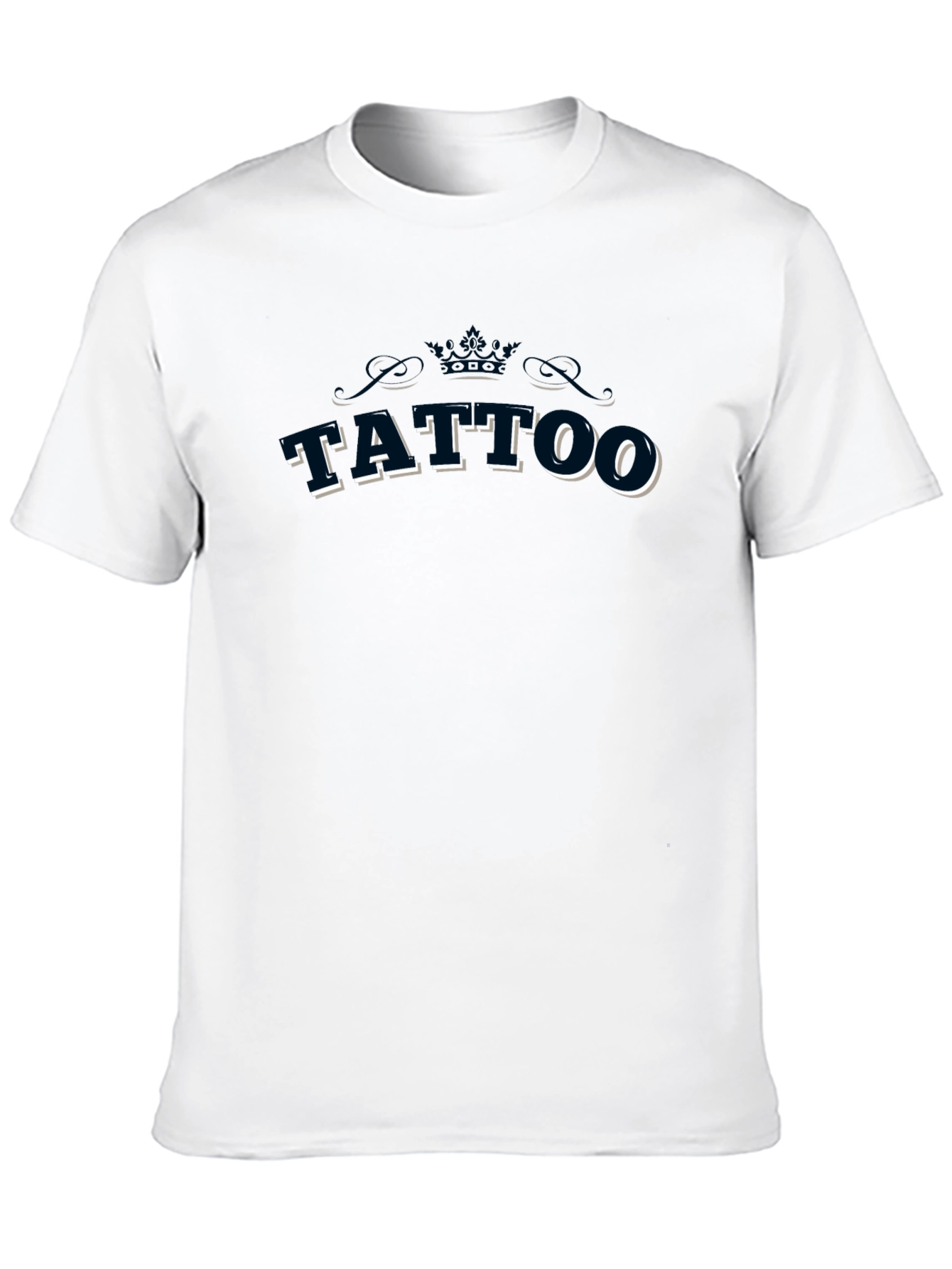 Tattoo Graphic Tee - Black Cotton T-Shirt