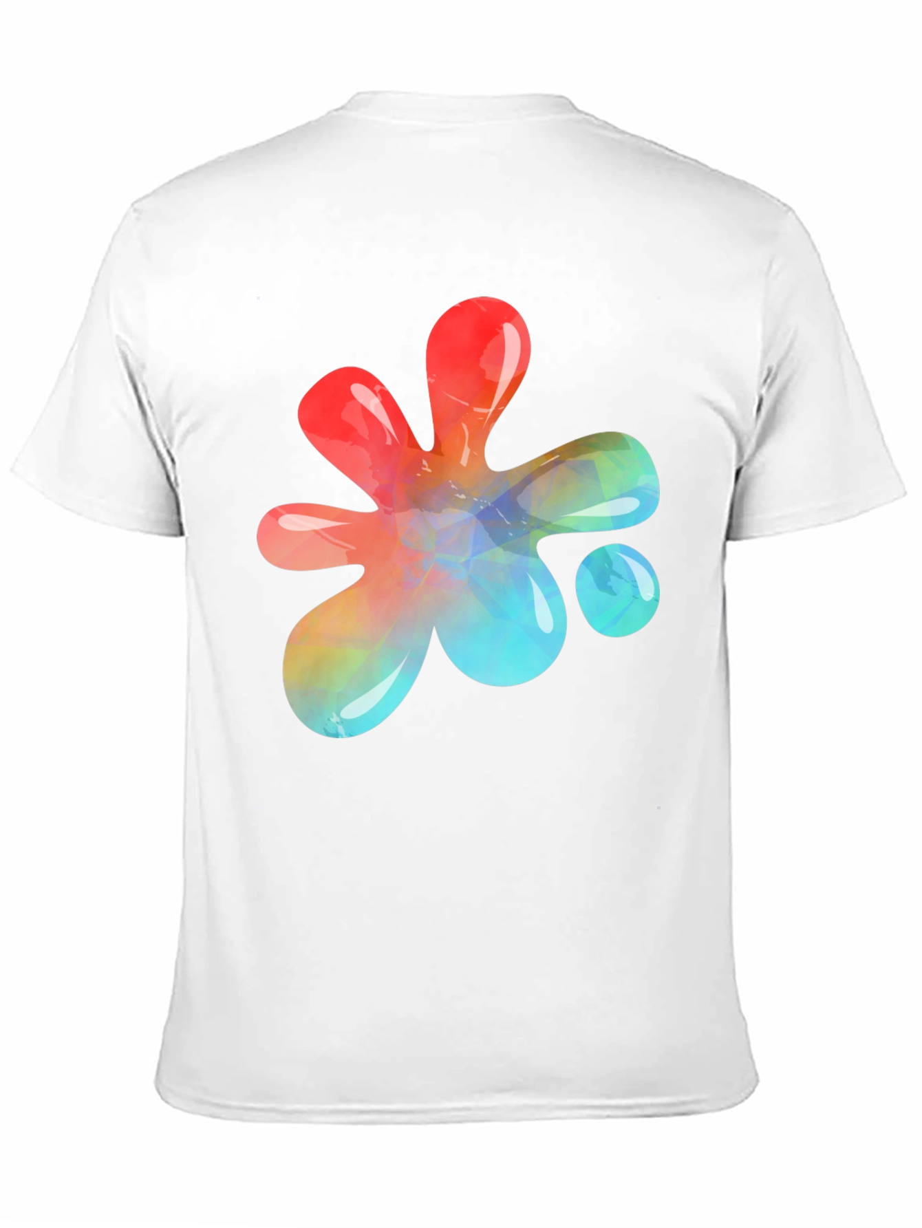 Abstract Paint Splatter Graphic T-Shirt
