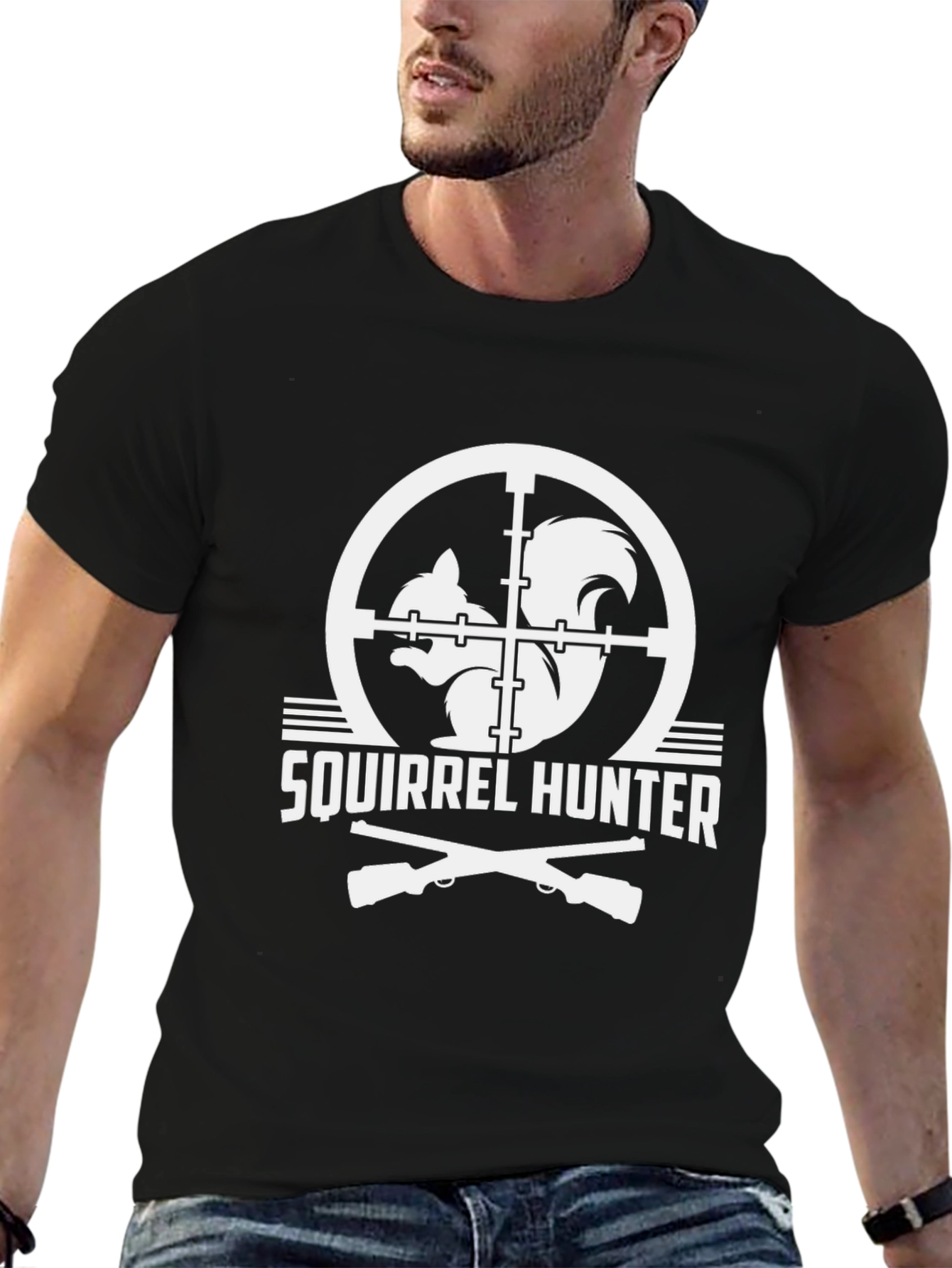Squirrel Hunter T-Shirt - Novelty Graphic Tee
