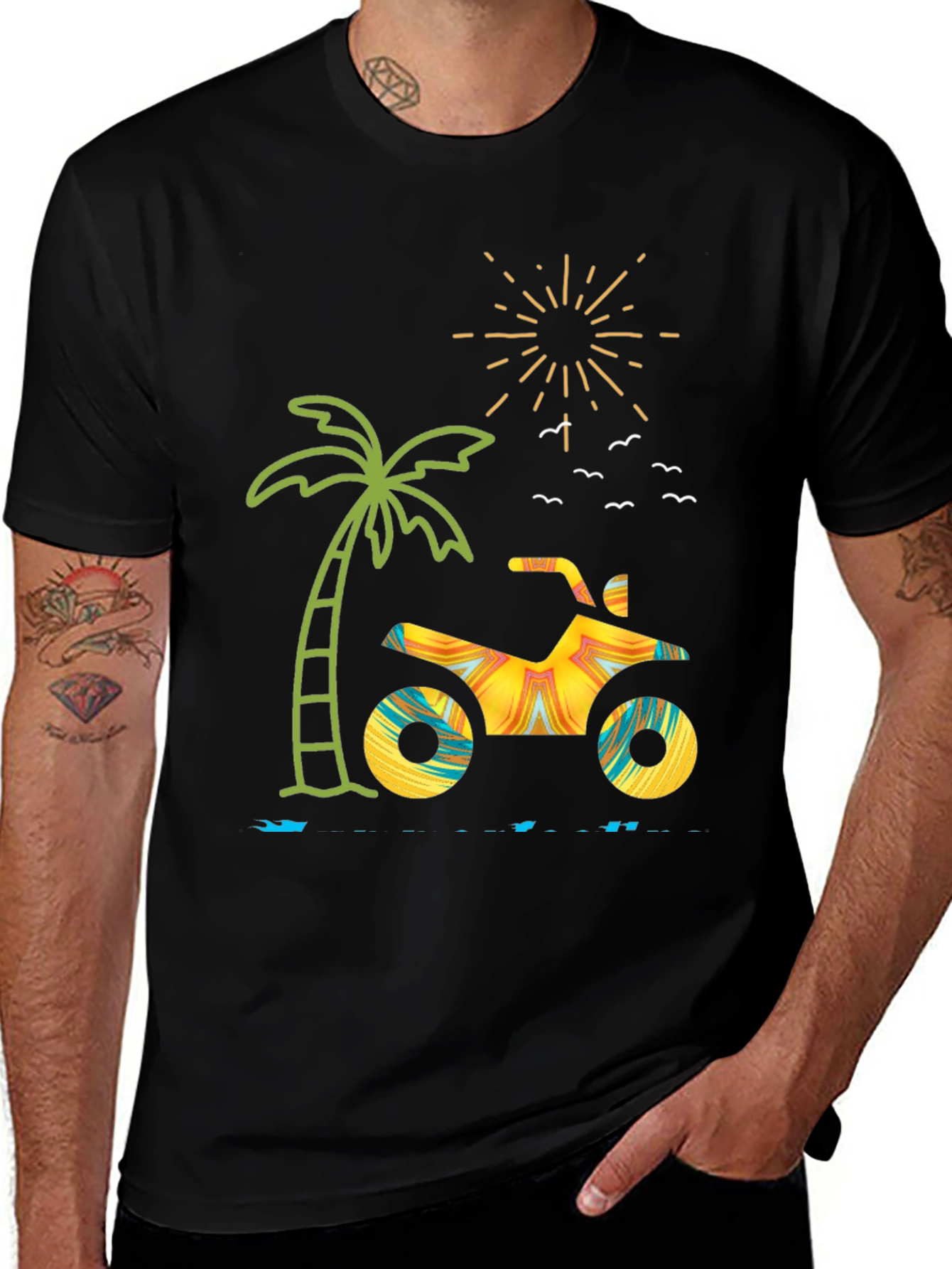 Tropical ATV T-Shirt: Beach Vibes