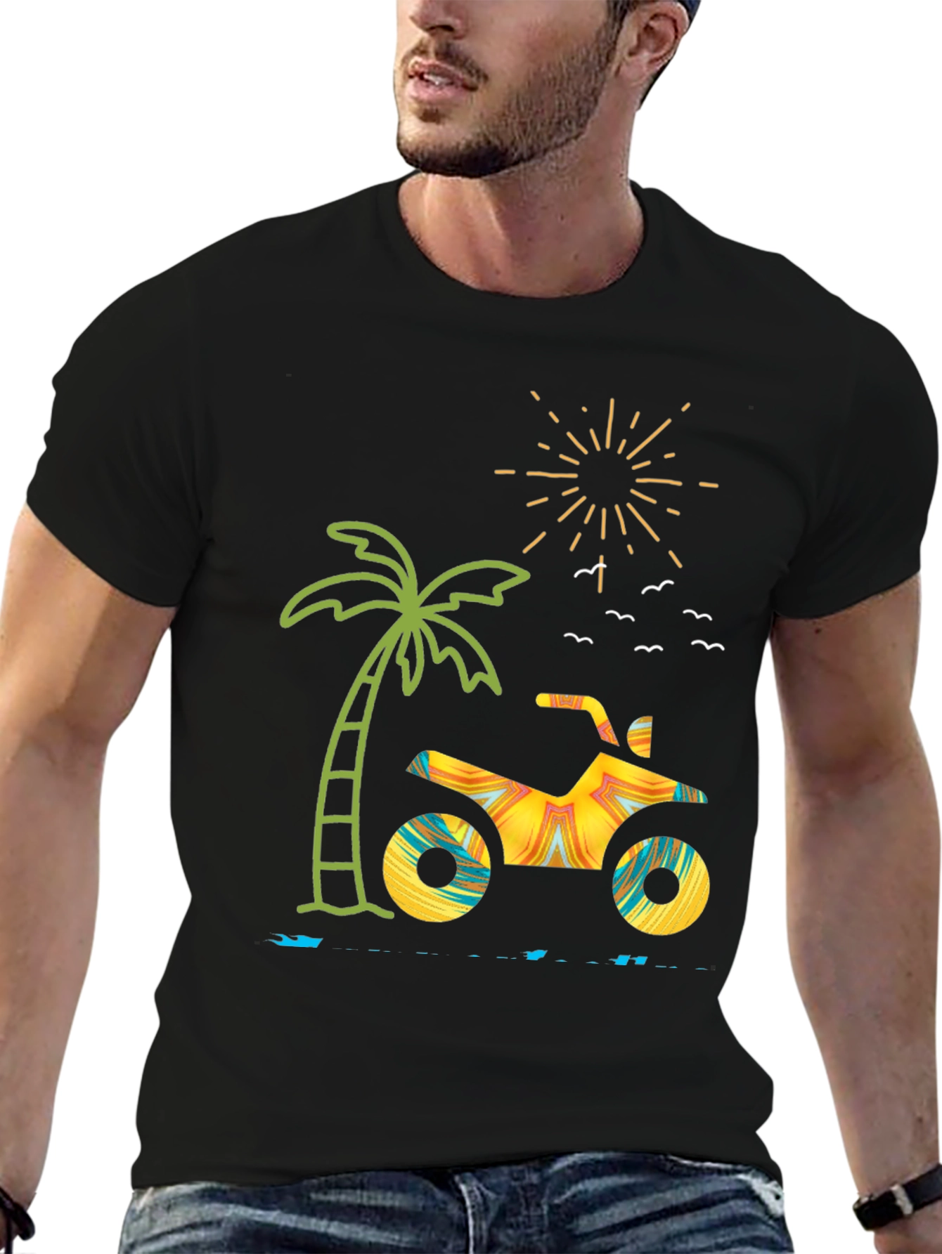 Tropical ATV T-Shirt: Beach Vibes