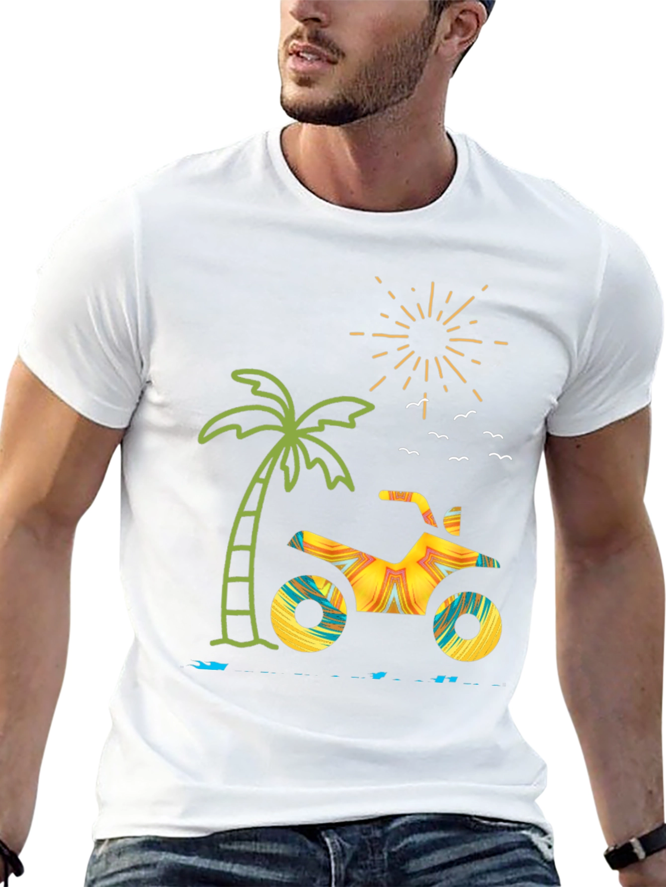 Tropical ATV T-Shirt: Beach Vibes