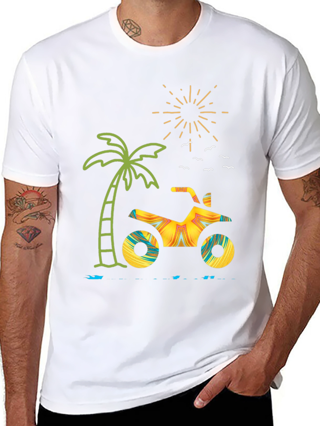 Tropical ATV T-Shirt: Beach Vibes