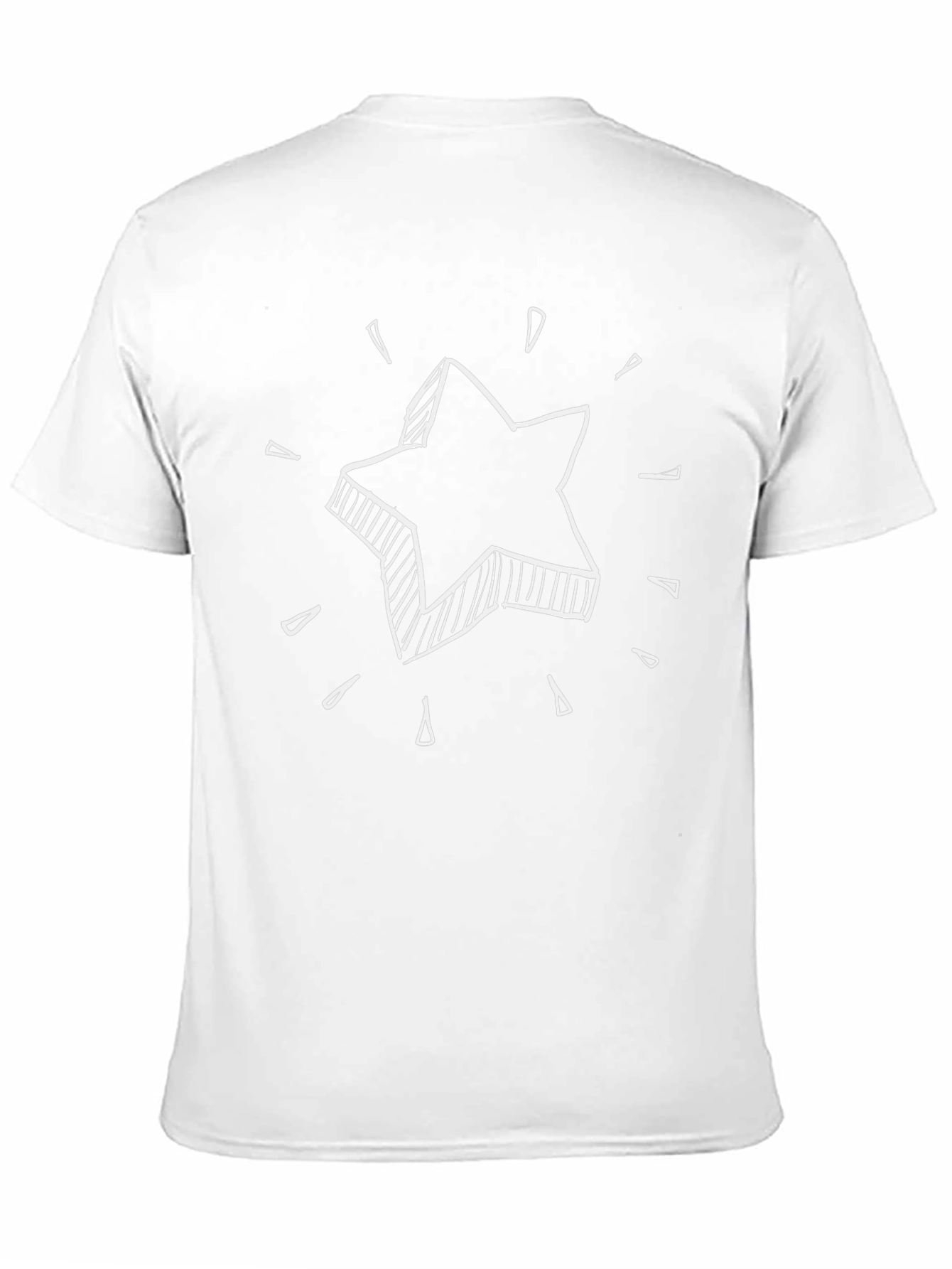 Star Graphic Tee - Black Cotton Comfort