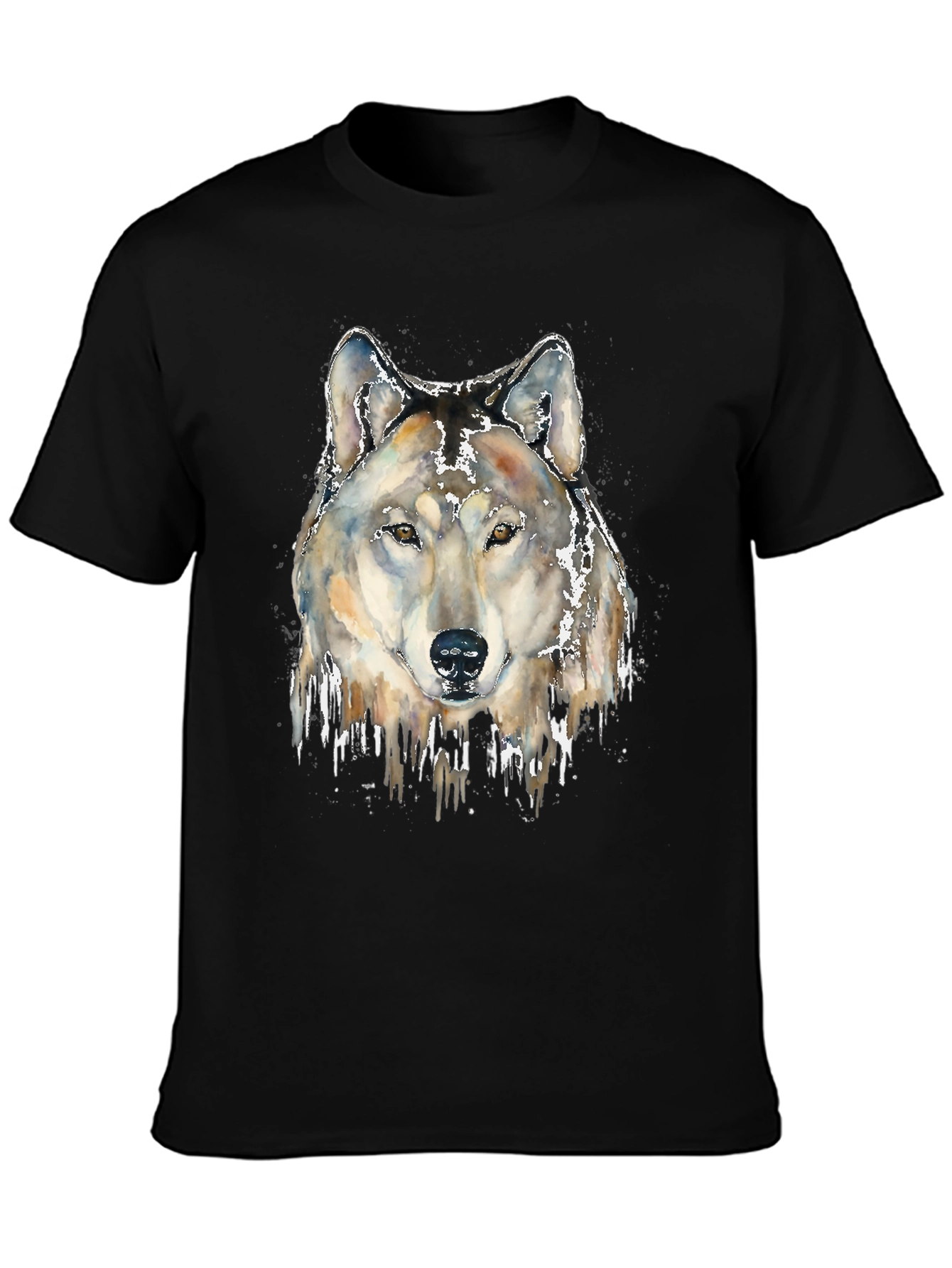 Wolf Head Graphic Print Tee