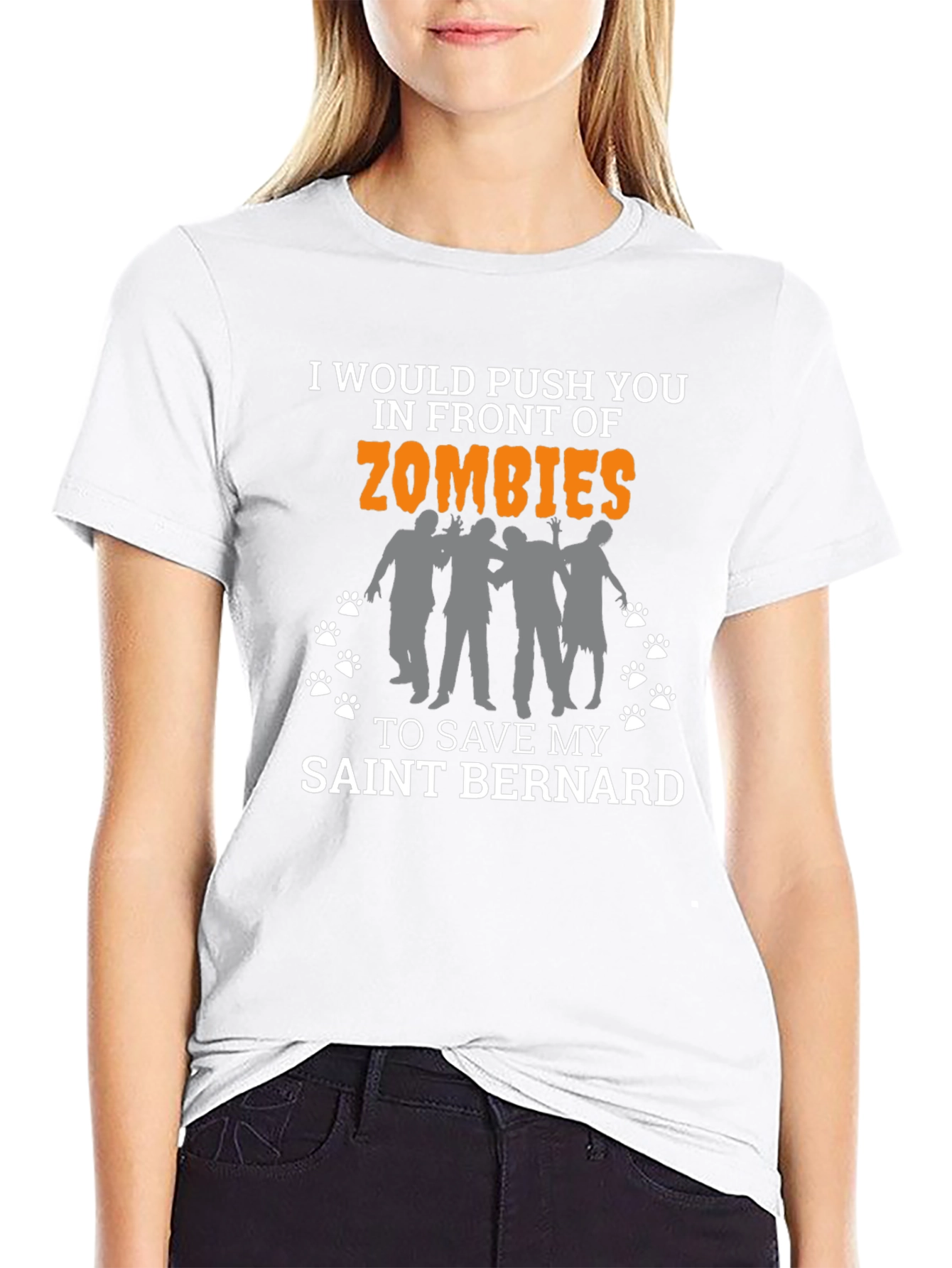 Zombie Saint Bernard Lover T-Shirt