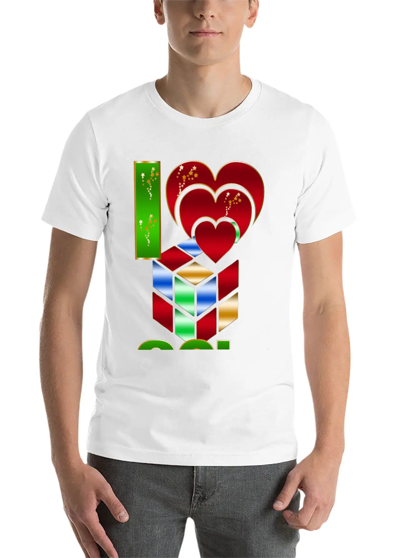 80s I Love Essential Cotton Tee For Daily Outfits – Unisex Style