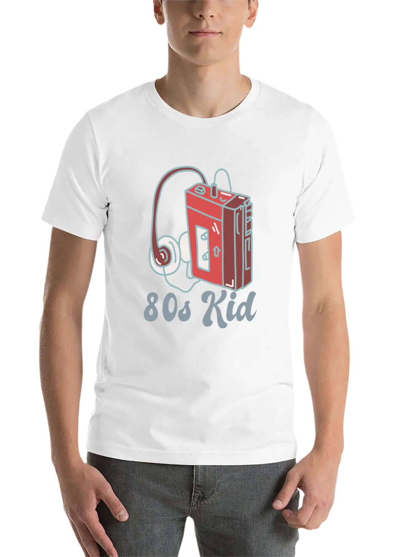 80s Kid Cassette Relaxed Everyday Tee – Lightweight And Durable Cotton