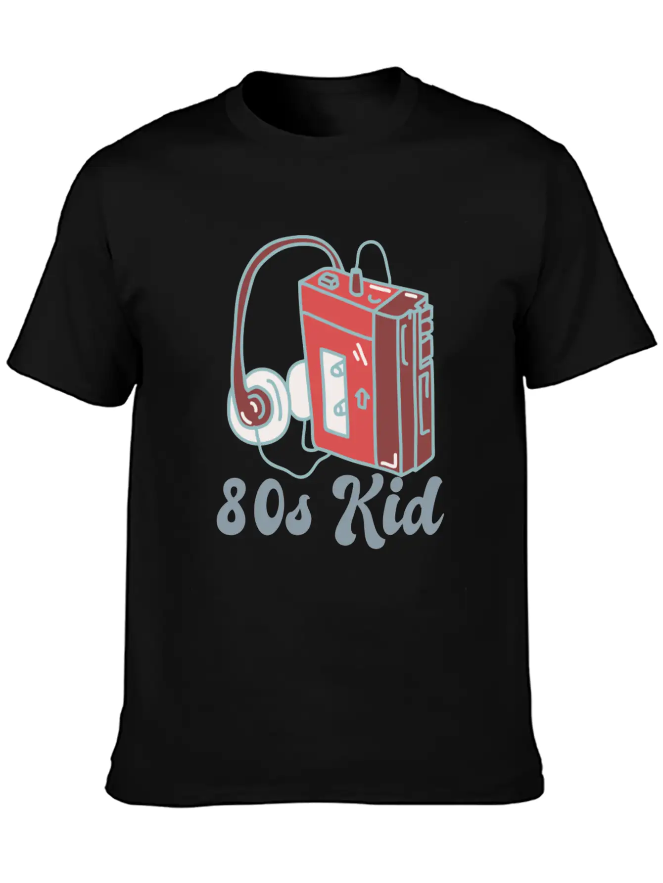80s Kid Cassette Relaxed Everyday Tee – Lightweight And Durable Cotton