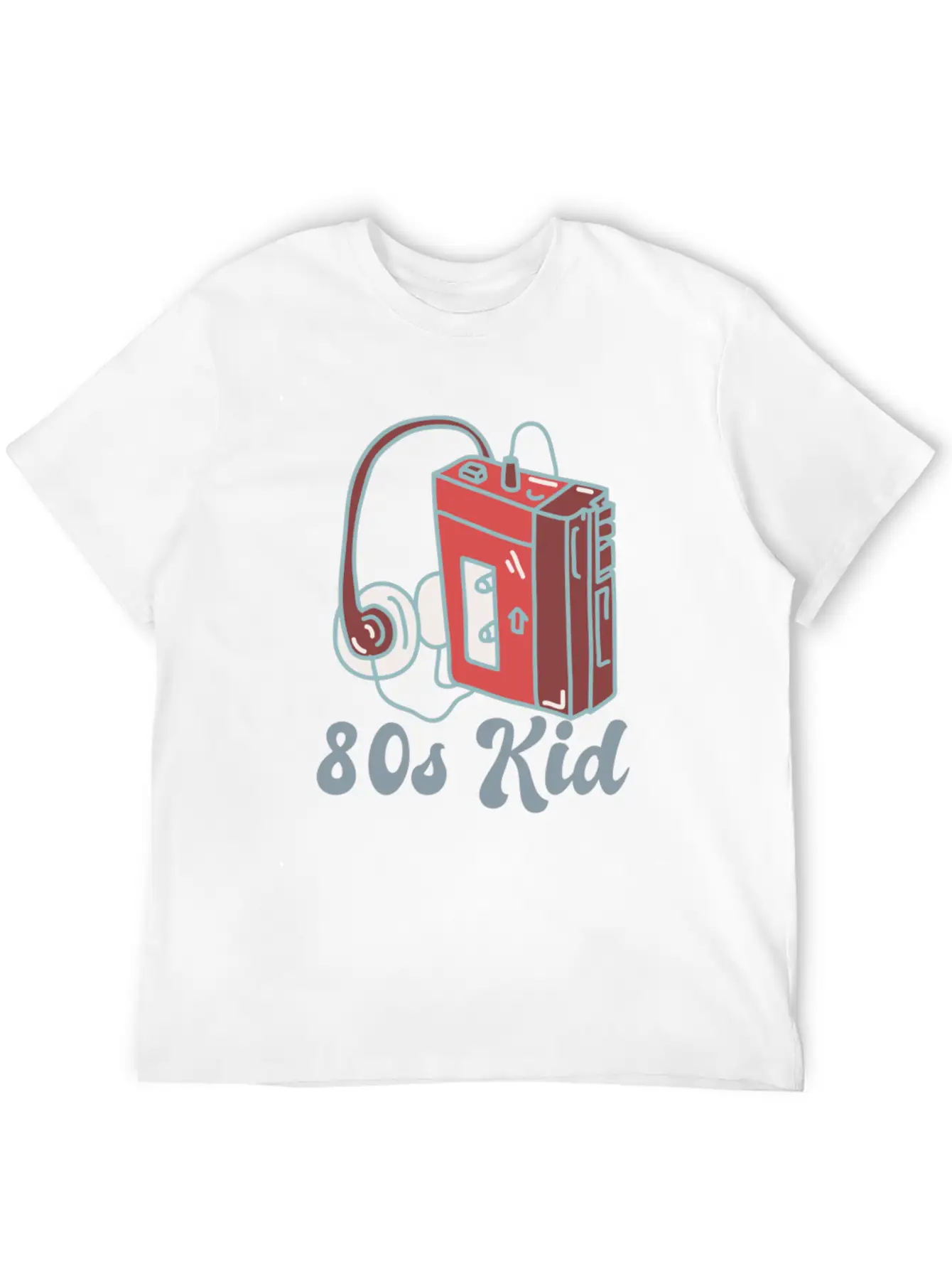 80s Kid Cassette Relaxed Everyday Tee – Lightweight And Durable Cotton