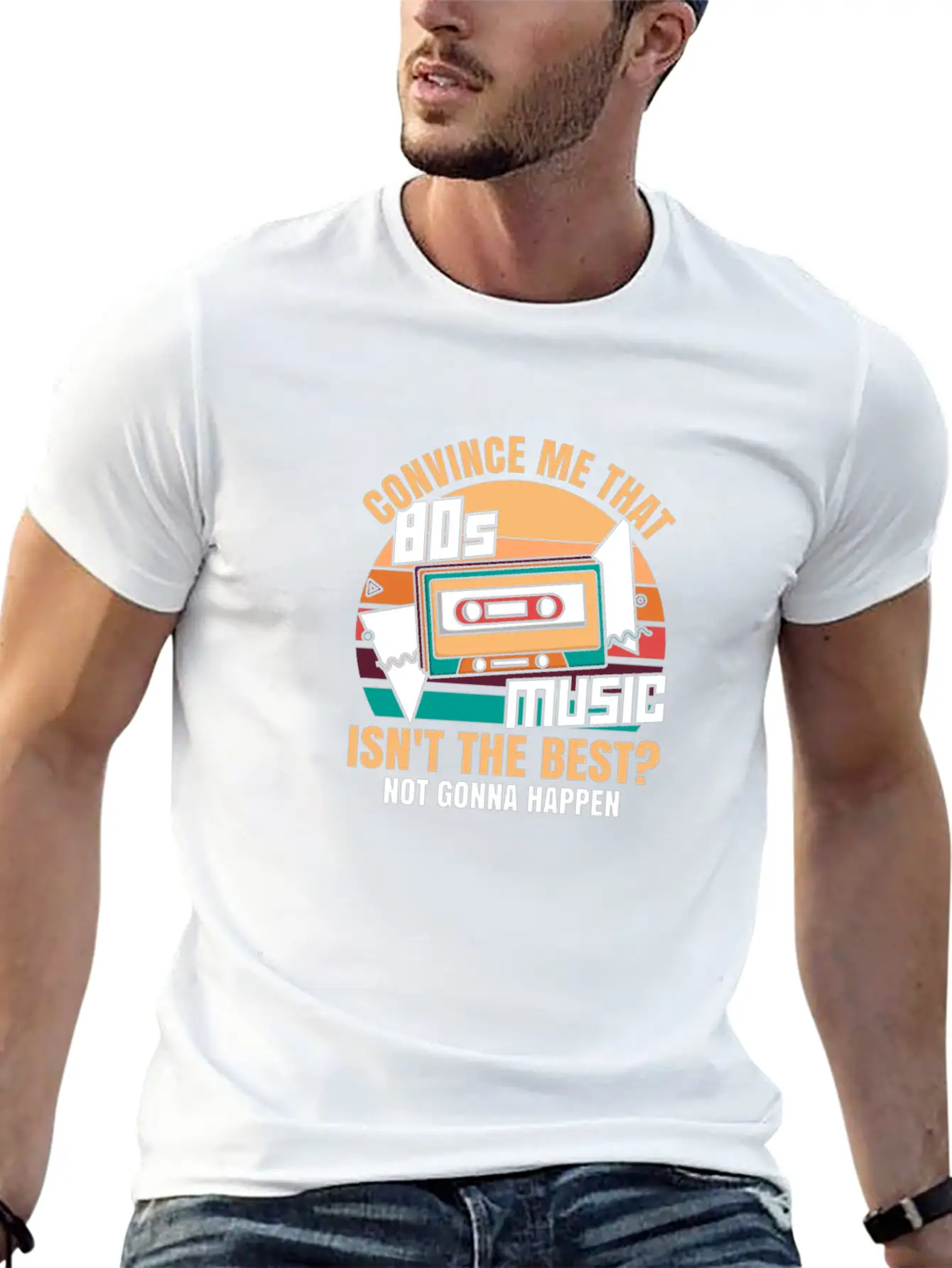80s Music Essential Cotton Tee For Daily Outfits – Unisex Style