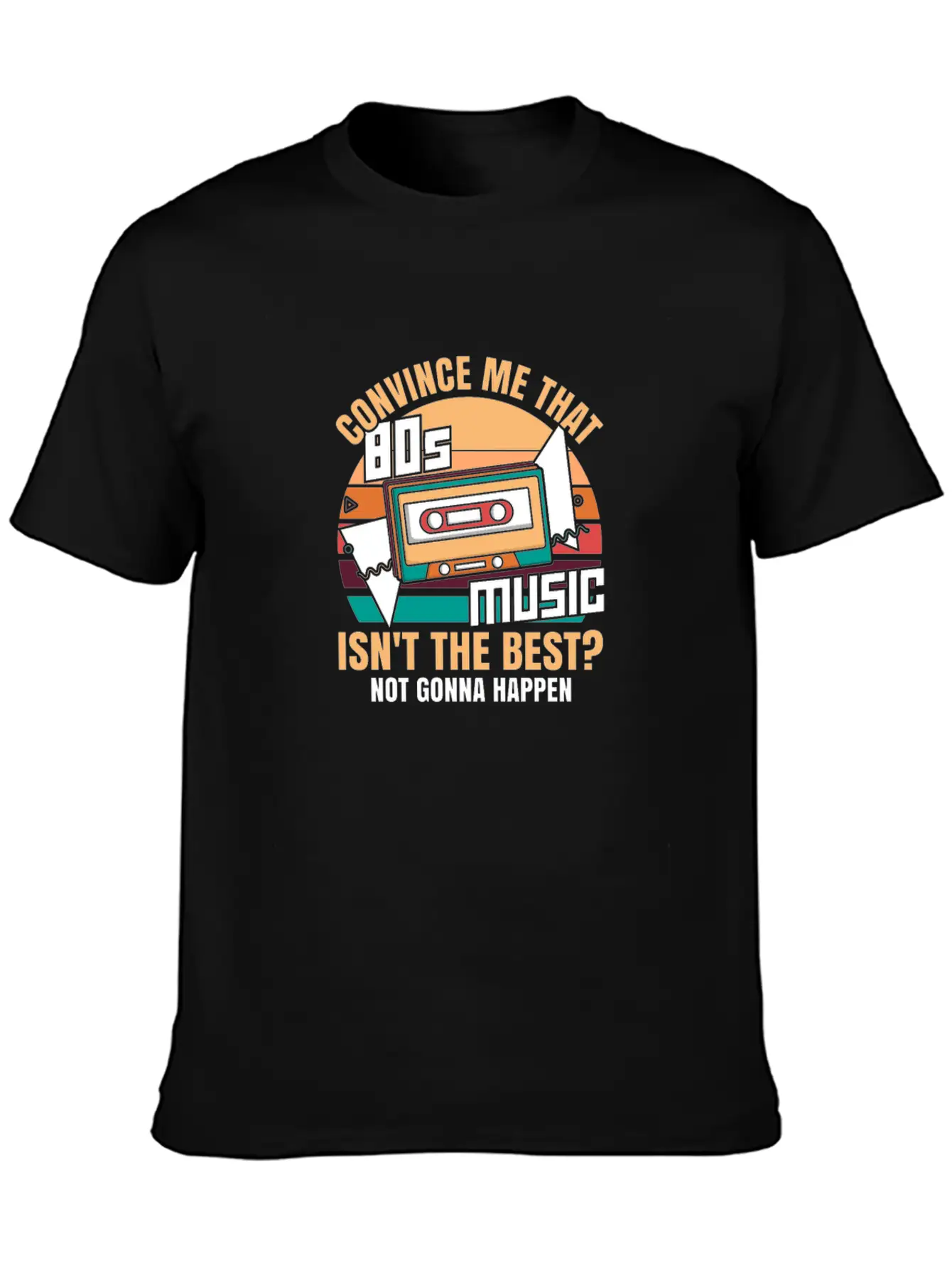 80s Music Essential Cotton Tee For Daily Outfits – Unisex Style