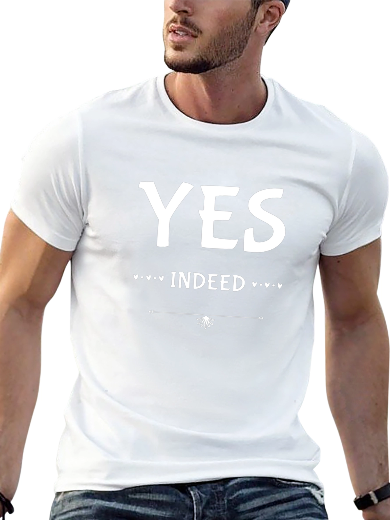 Yes Indeed Graphic T-Shirt - Casual Wear