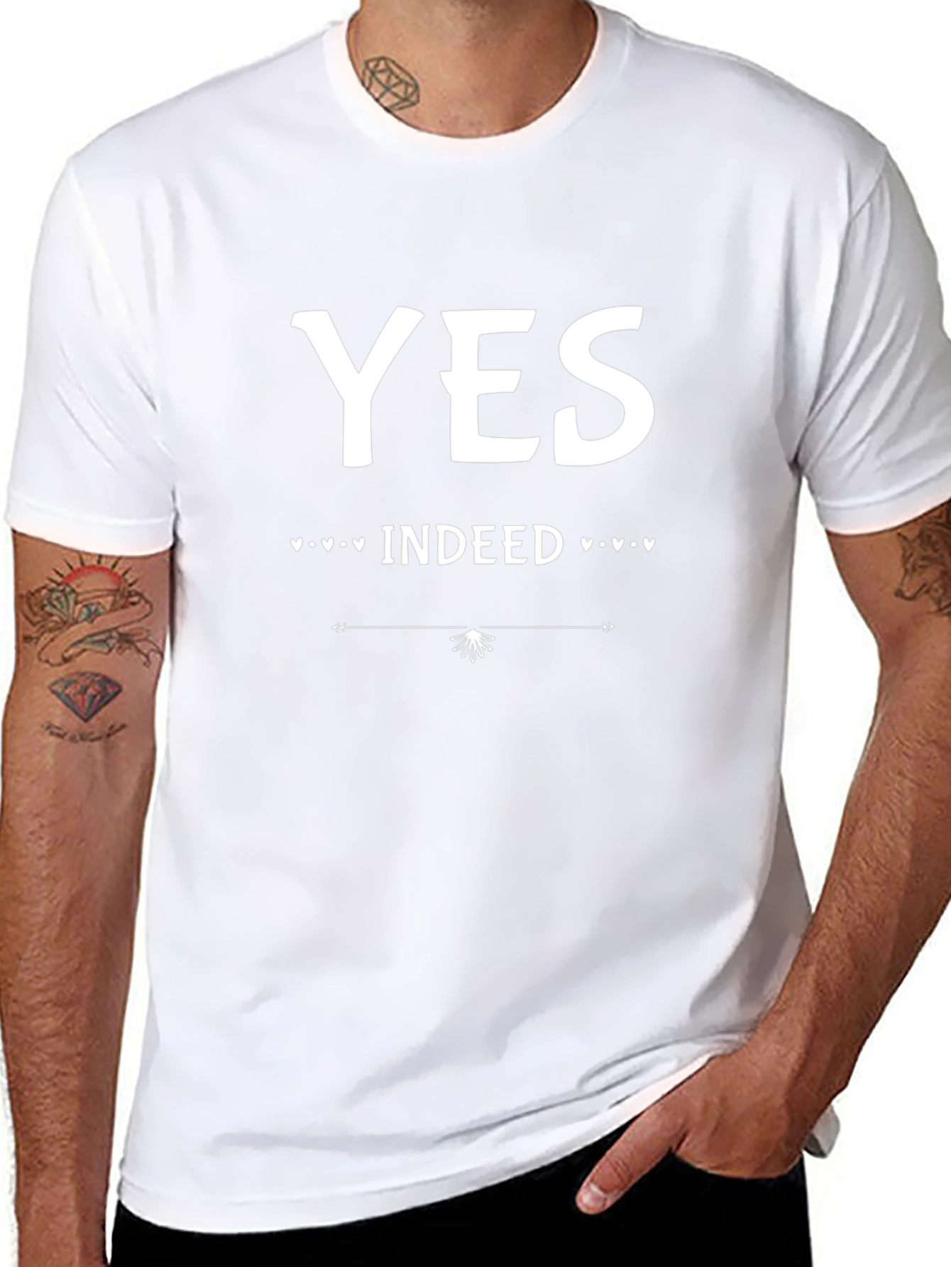 Yes Indeed Graphic T-Shirt - Casual Wear