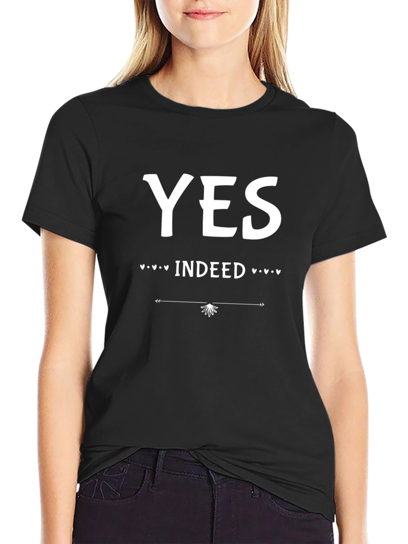 Yes Indeed Graphic T-Shirt - Casual Wear